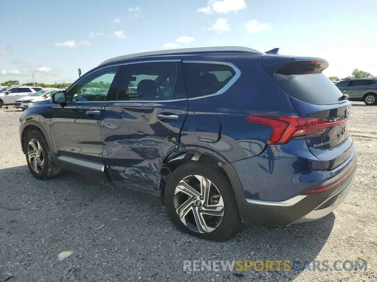 2 Photograph of a damaged car 5NMS3DAJ6NH468322 HYUNDAI SANTA FE 2022