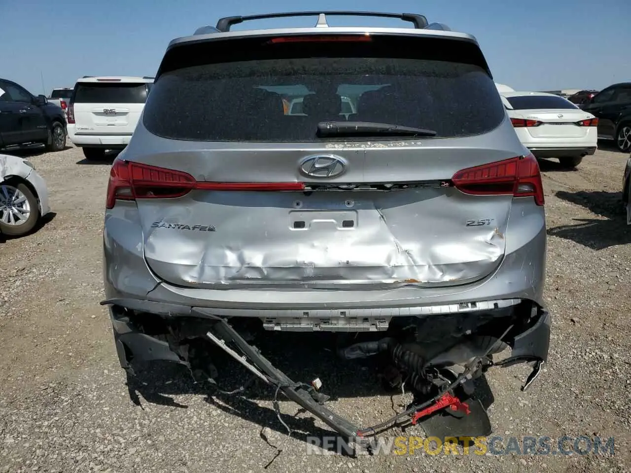 6 Фотография поврежденного автомобиля 5NMS44AL1NH376615 HYUNDAI SANTA FE 2022