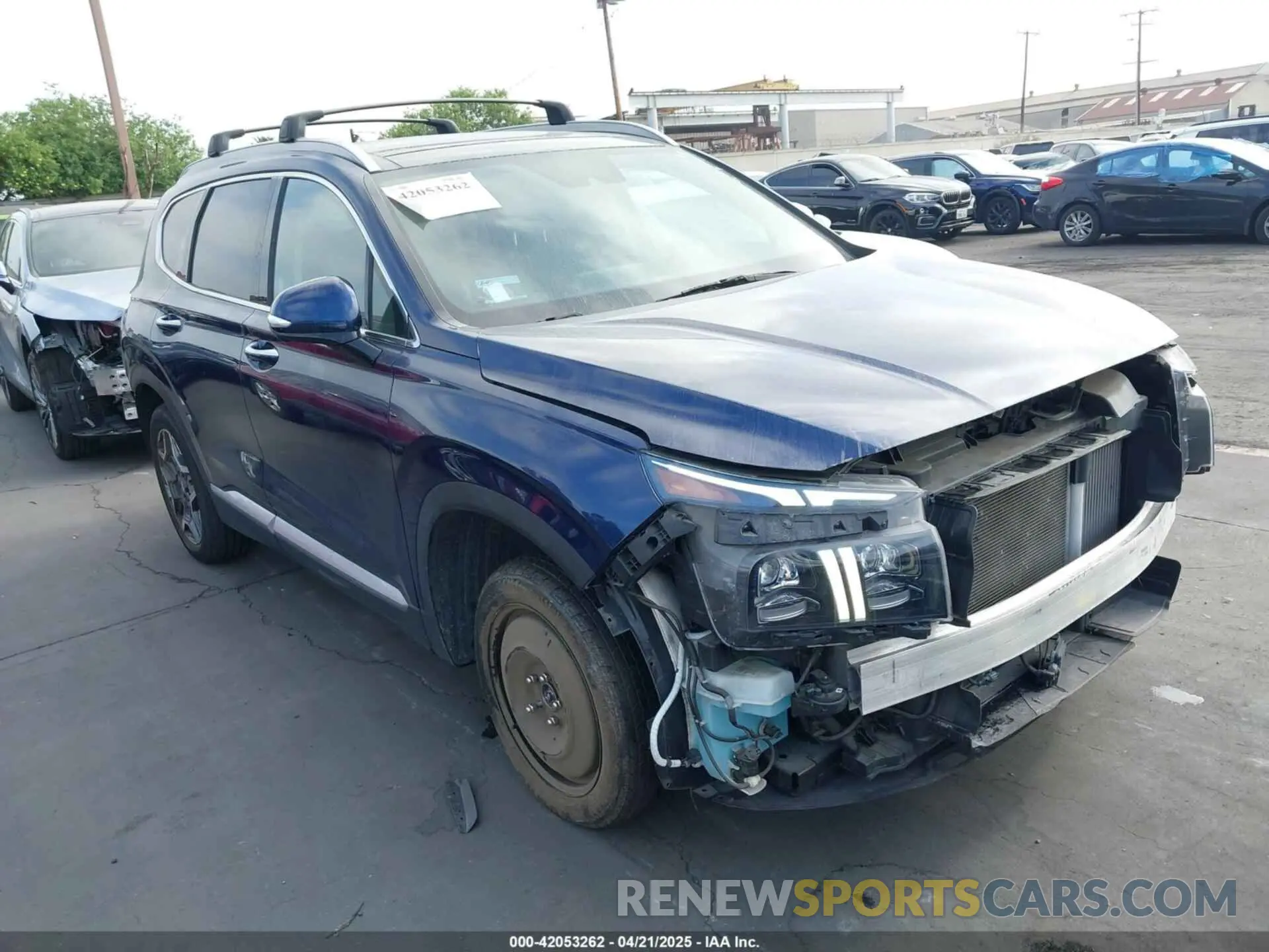 1 Photograph of a damaged car 5NMS44AL4NH453428 HYUNDAI SANTA FE 2022