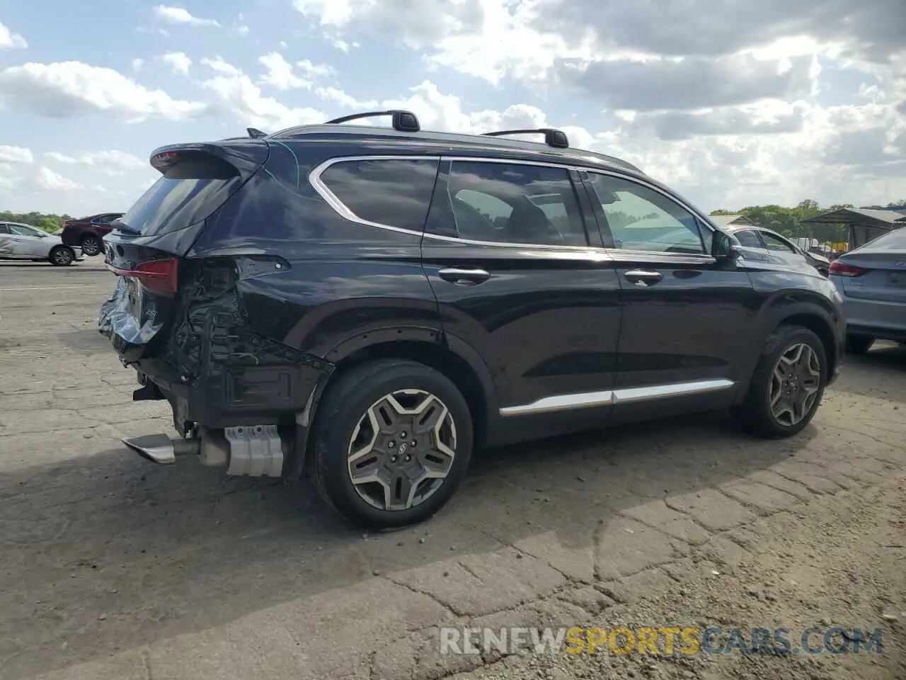 3 Photograph of a damaged car 5NMS44AL7NH376733 HYUNDAI SANTA FE 2022