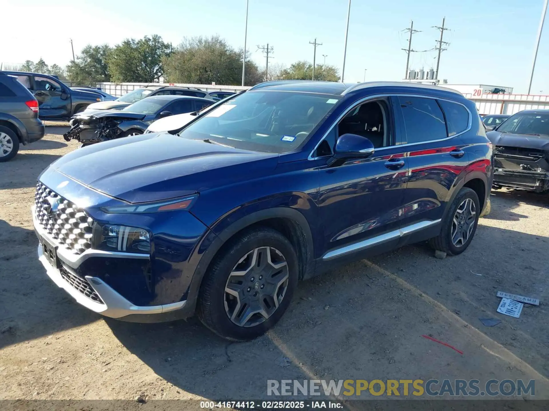 2 Фотография поврежденного автомобиля 5NMS44ALXNH417596 HYUNDAI SANTA FE 2022