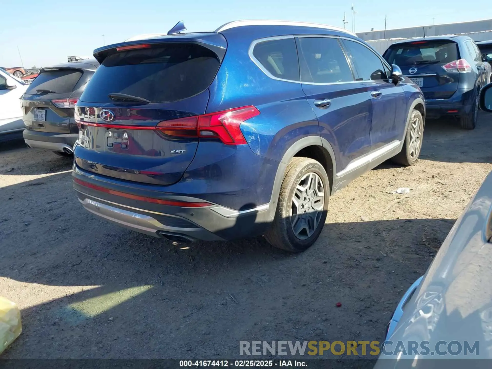 4 Фотография поврежденного автомобиля 5NMS44ALXNH417596 HYUNDAI SANTA FE 2022