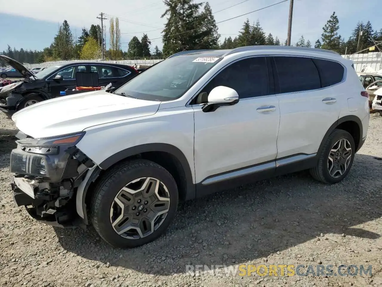 1 Photograph of a damaged car 5NMS4DAL4NH381677 HYUNDAI SANTA FE 2022