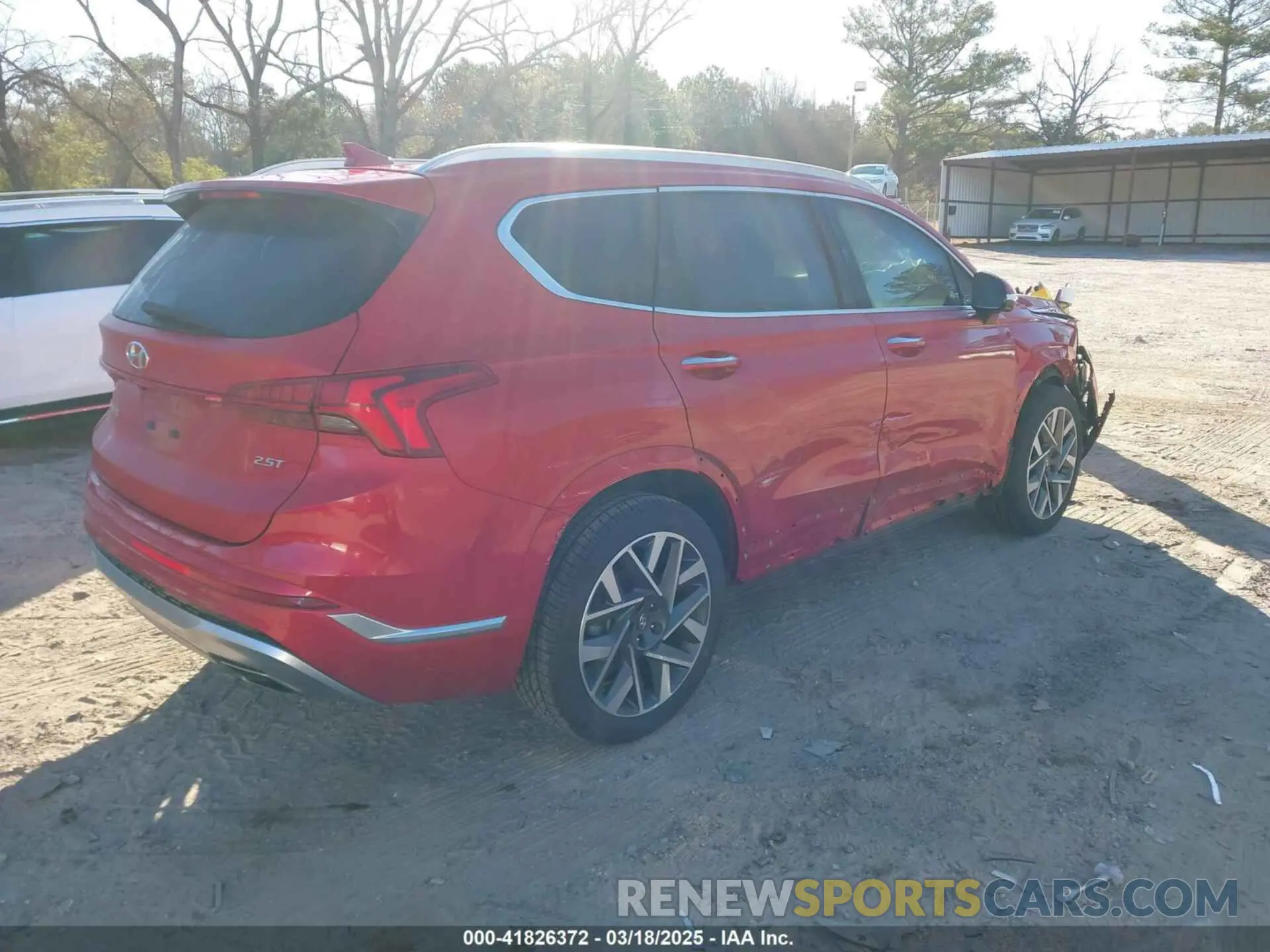 4 Photograph of a damaged car 5NMS54AL0NH454654 HYUNDAI SANTA FE 2022