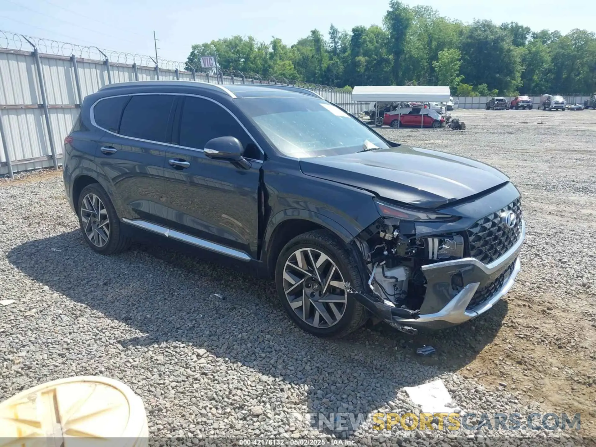 1 Photograph of a damaged car 5NMS54AL7NH394162 HYUNDAI SANTA FE 2022
