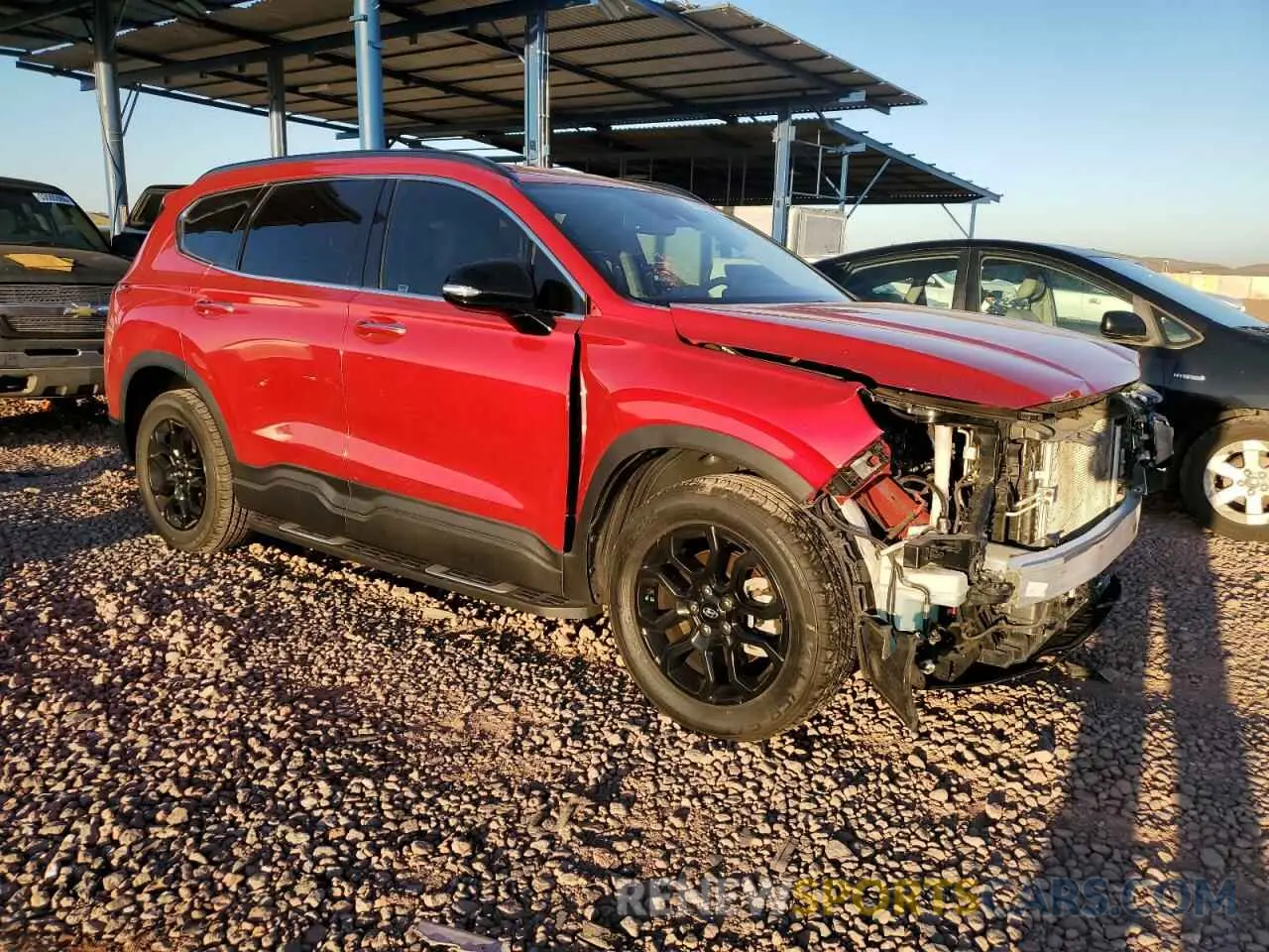 4 Photograph of a damaged car 5NMS64AJ3NH383011 HYUNDAI SANTA FE 2022