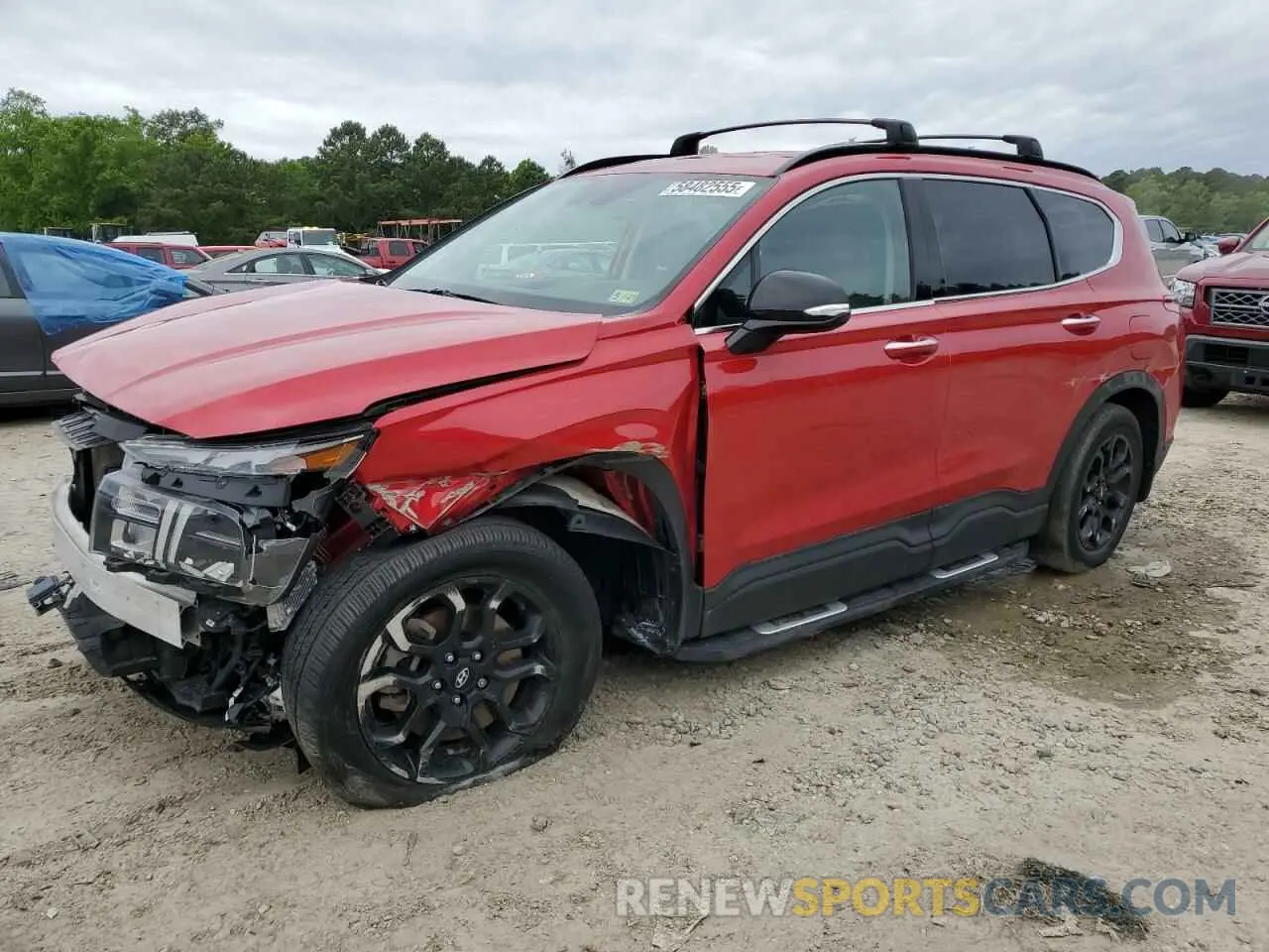1 Photograph of a damaged car 5NMS64AJ4NH397774 HYUNDAI SANTA FE 2022