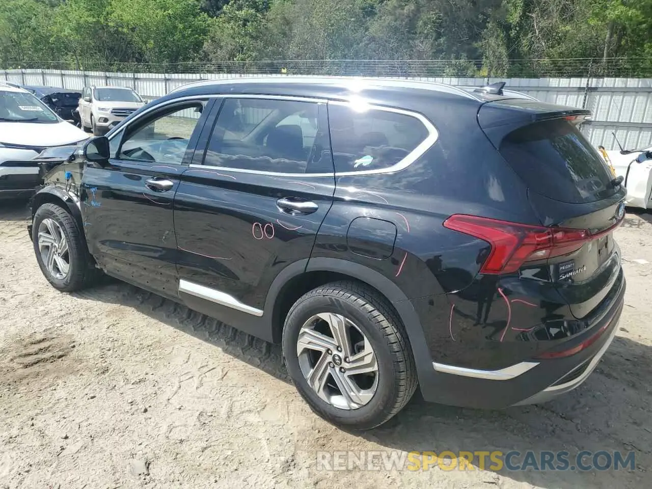 2 Photograph of a damaged car 5NMS64AJ8NH402992 HYUNDAI SANTA FE 2022