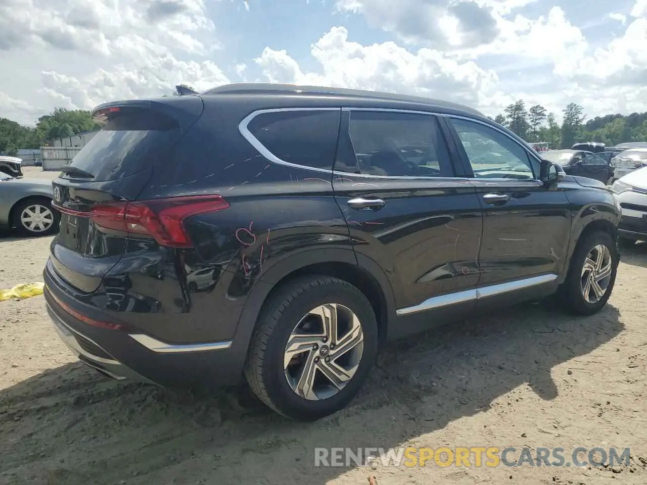 3 Photograph of a damaged car 5NMS64AJ8NH402992 HYUNDAI SANTA FE 2022