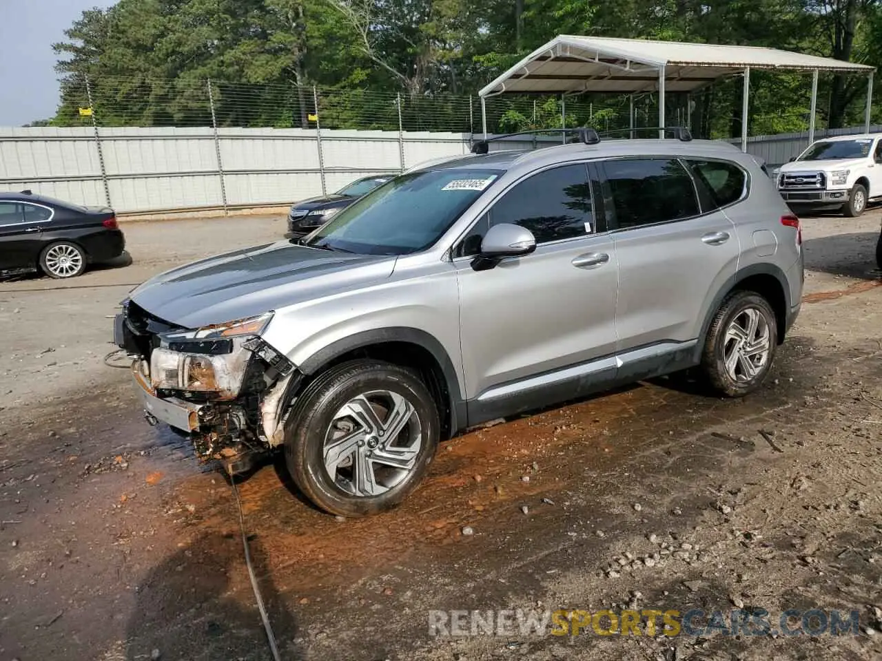 1 Photograph of a damaged car 5NMS6DAJ2NH377314 HYUNDAI SANTA FE 2022