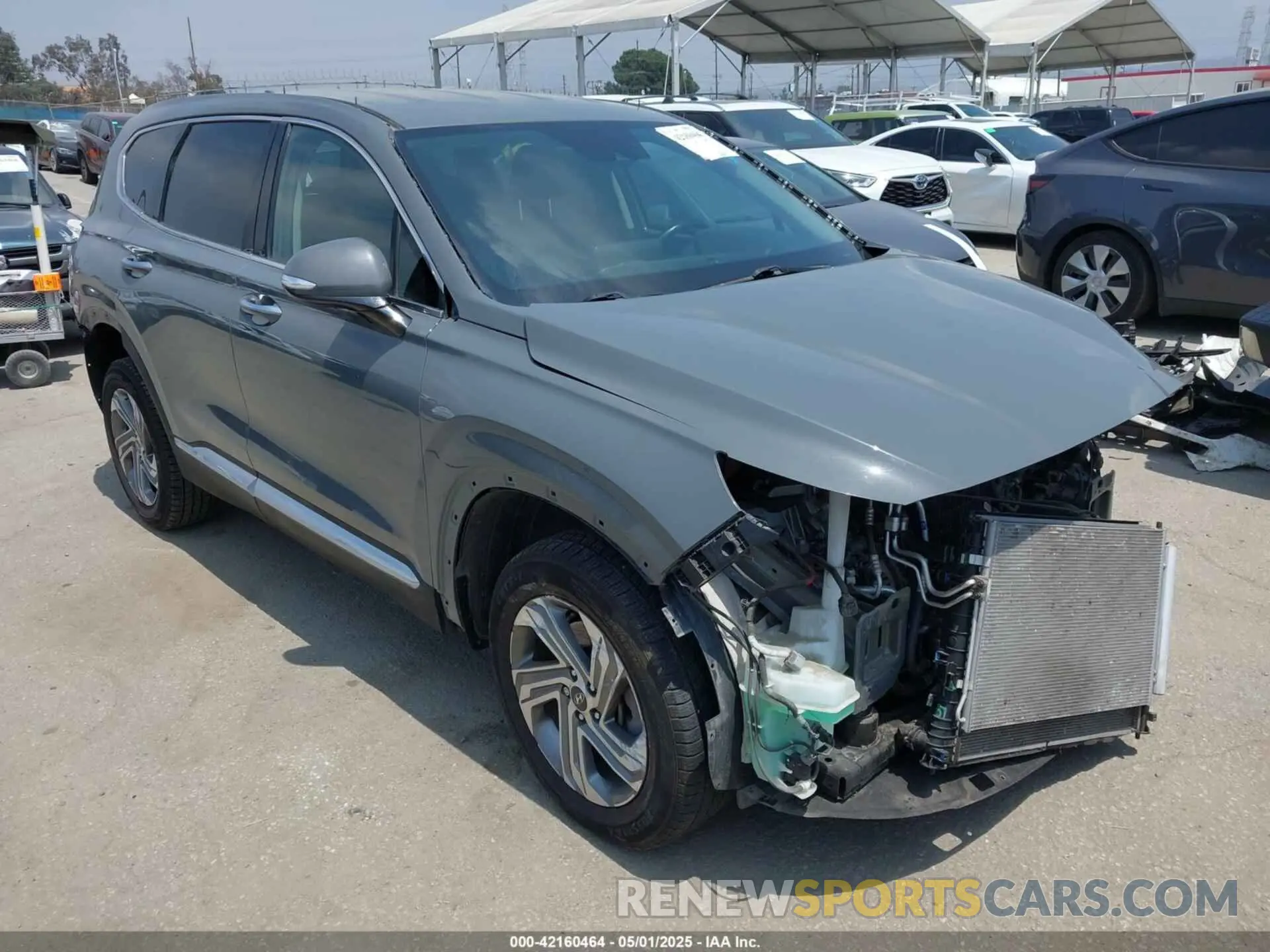 1 Photograph of a damaged car 5NMS6DAJ2NH381668 HYUNDAI SANTA FE 2022
