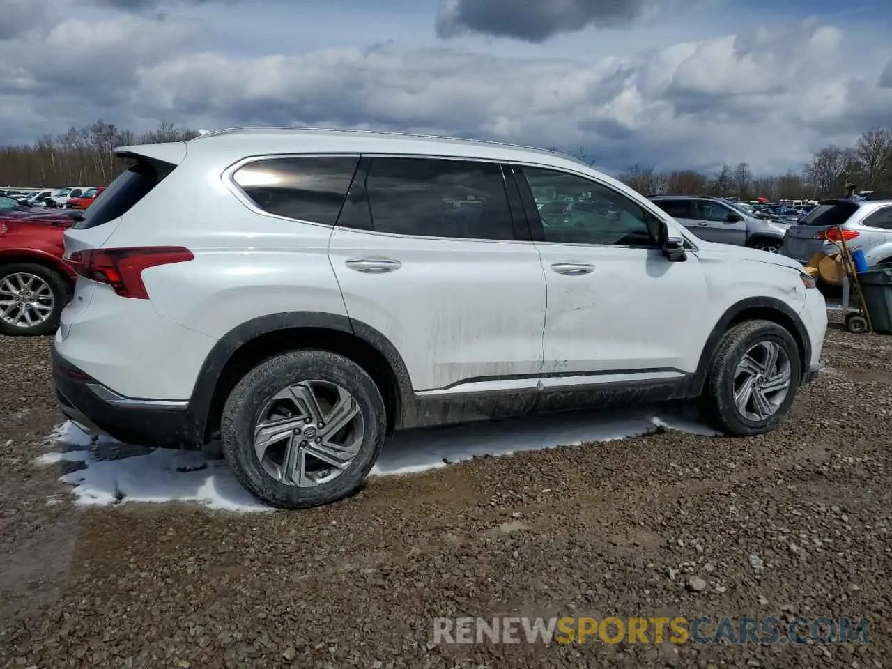 3 Photograph of a damaged car 5NMS6DAJ6NH411044 HYUNDAI SANTA FE 2022