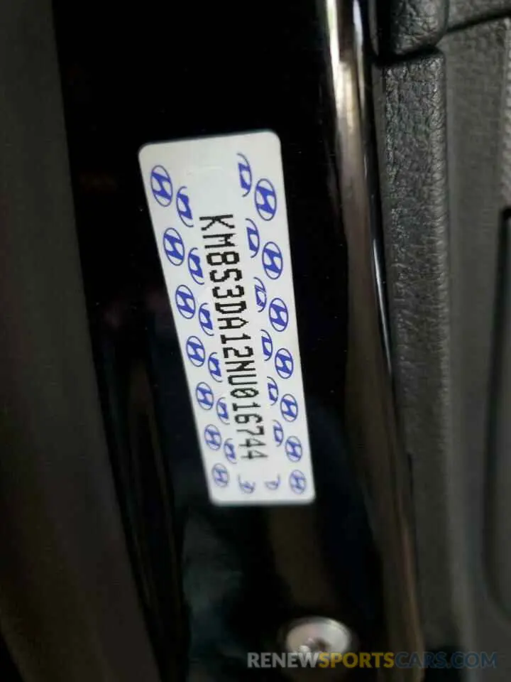 13 Photograph of a damaged car KM8S3DA12NU016744 HYUNDAI SANTA FE 2022
