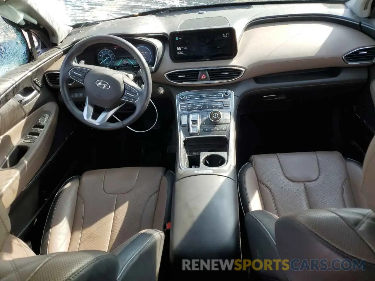 8 Фотография поврежденного автомобиля KM8S5DA18NU039892 HYUNDAI SANTA FE 2022