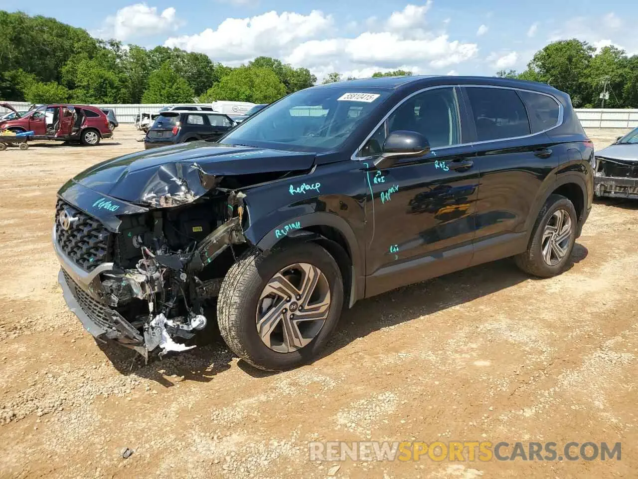 1 Photograph of a damaged car 5NMS14AJ5PH604769 HYUNDAI SANTA FE 2023