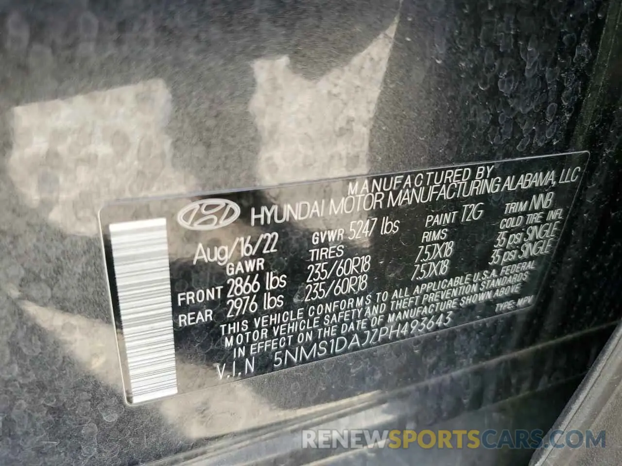 14 Photograph of a damaged car 5NMS1DAJ7PH493643 HYUNDAI SANTA FE 2023