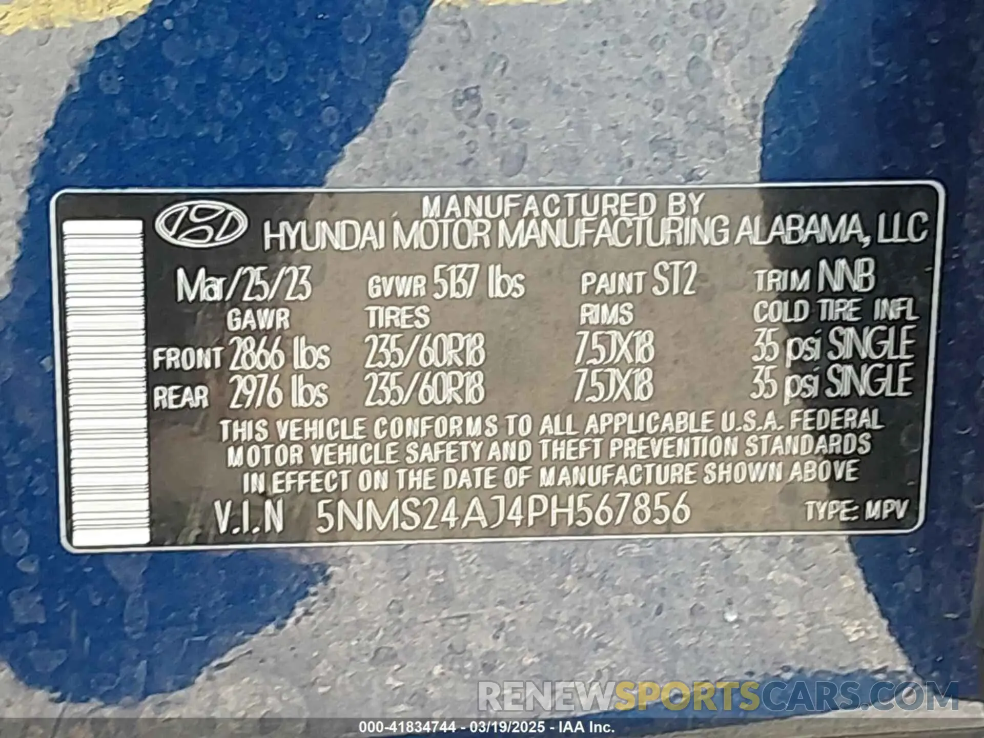 9 Photograph of a damaged car 5NMS24AJ4PH567856 HYUNDAI SANTA FE 2023