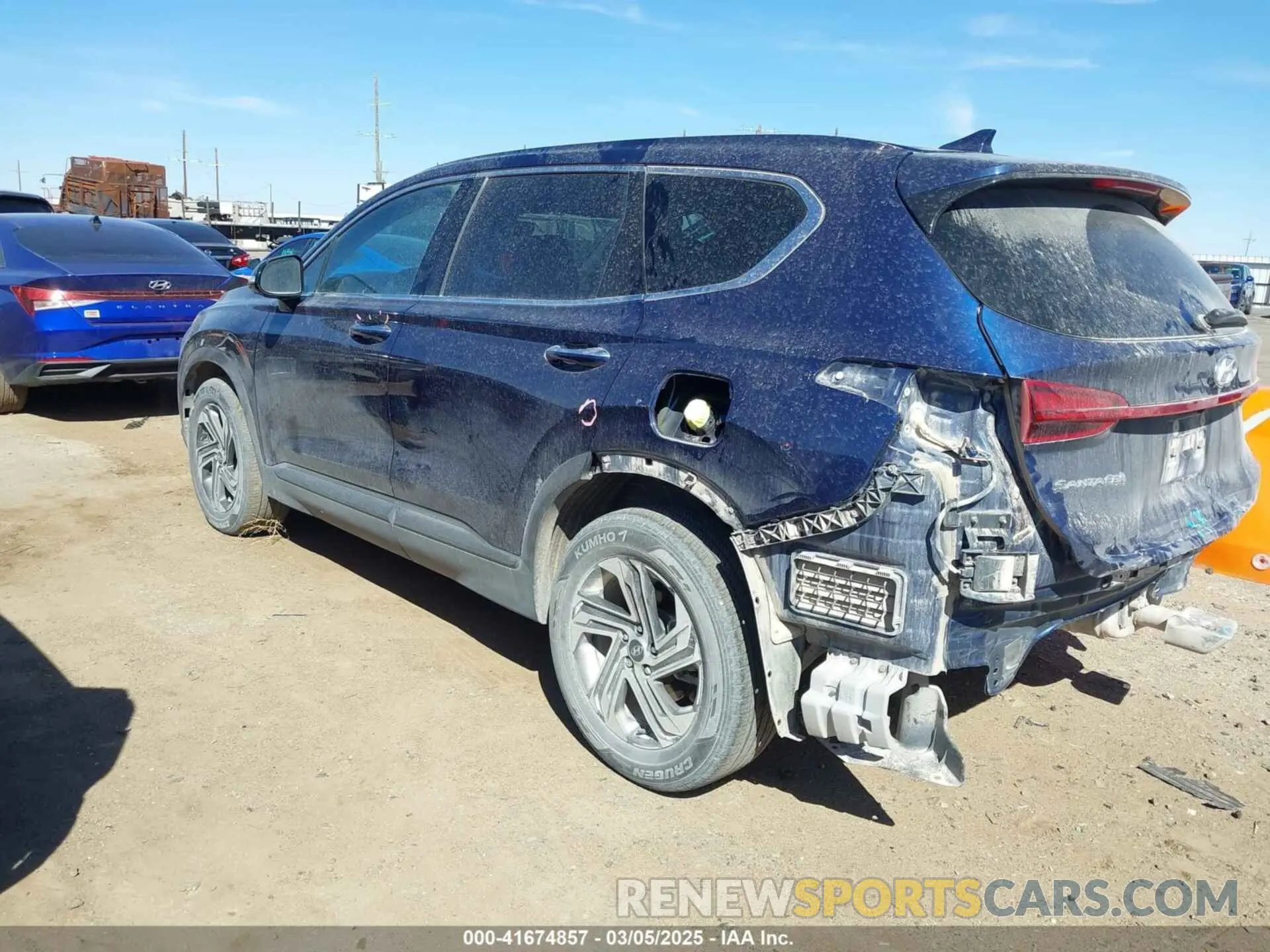 3 Фотография поврежденного автомобиля 5NMS24AJ5PH506449 HYUNDAI SANTA FE 2023