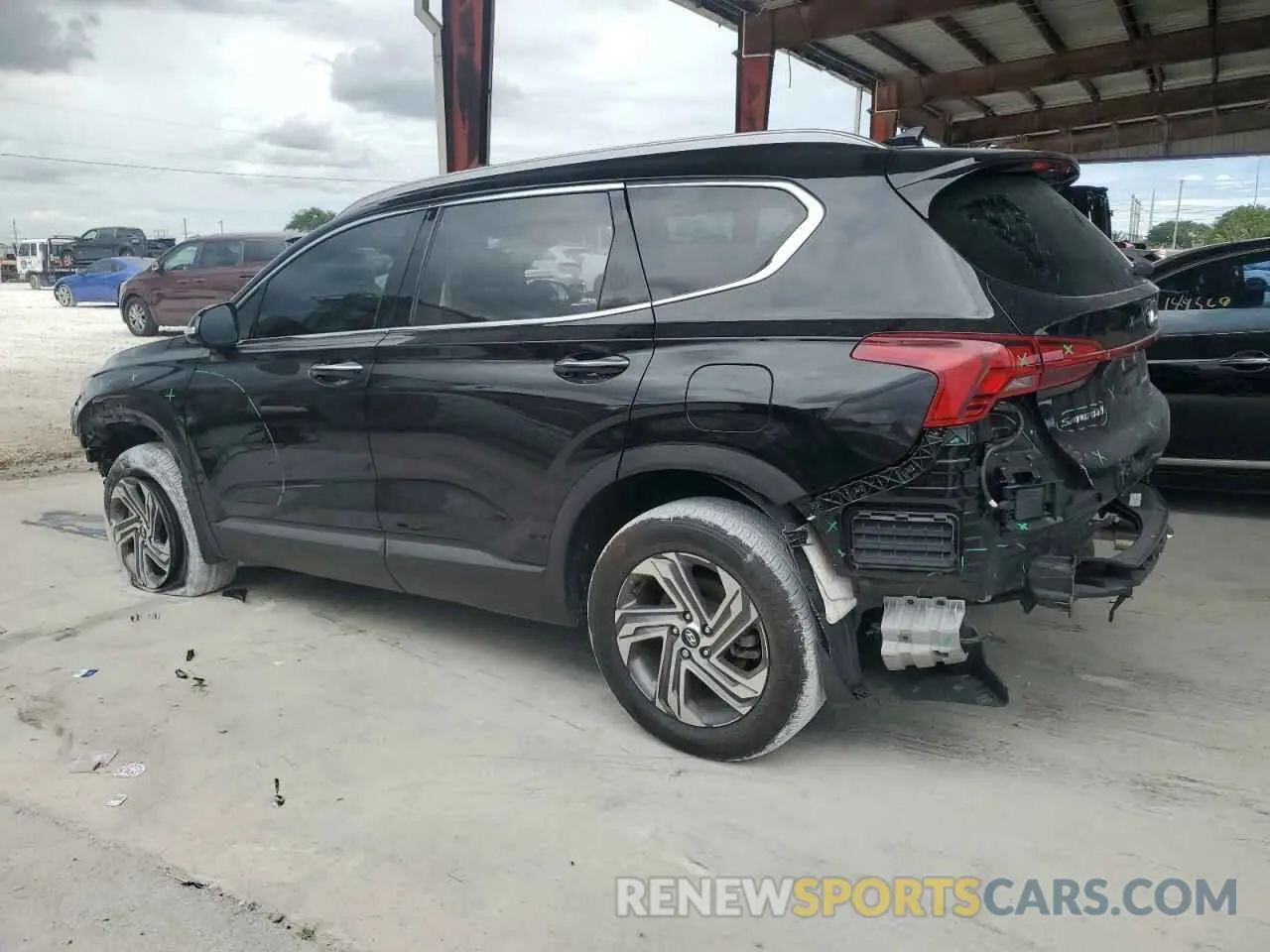 2 Photograph of a damaged car 5NMS2DAJ8PH580853 HYUNDAI SANTA FE 2023