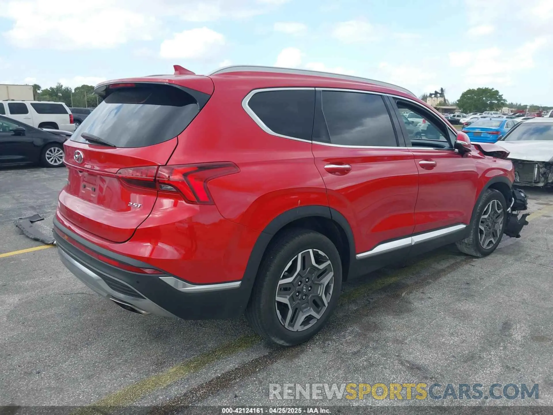 4 Photograph of a damaged car 5NMS44AL3PH541079 HYUNDAI SANTA FE 2023