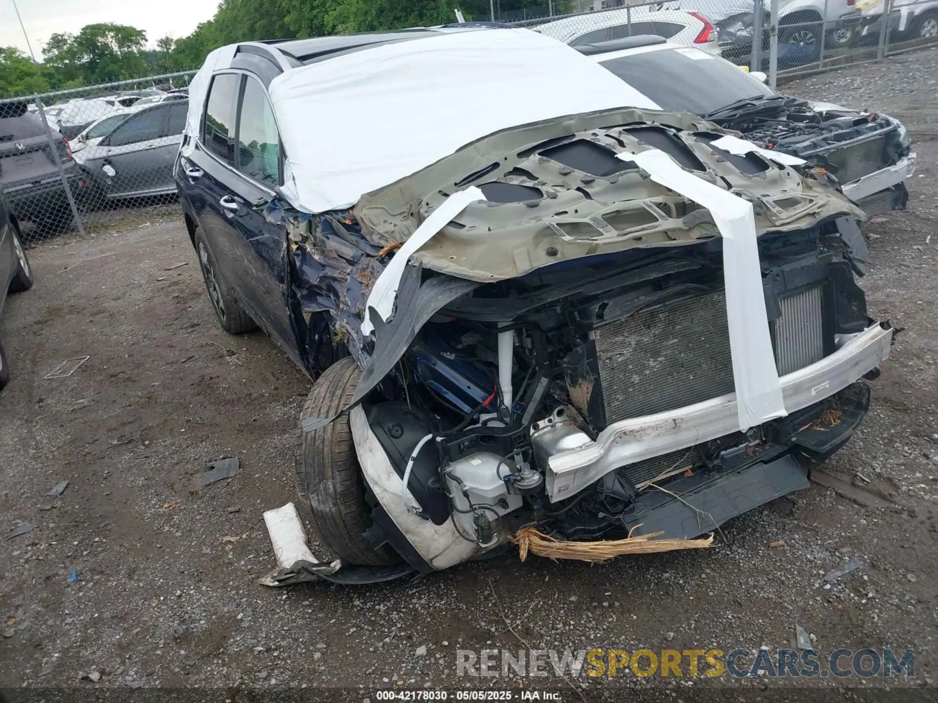 1 Photograph of a damaged car 5NMS44AL6PH594486 HYUNDAI SANTA FE 2023