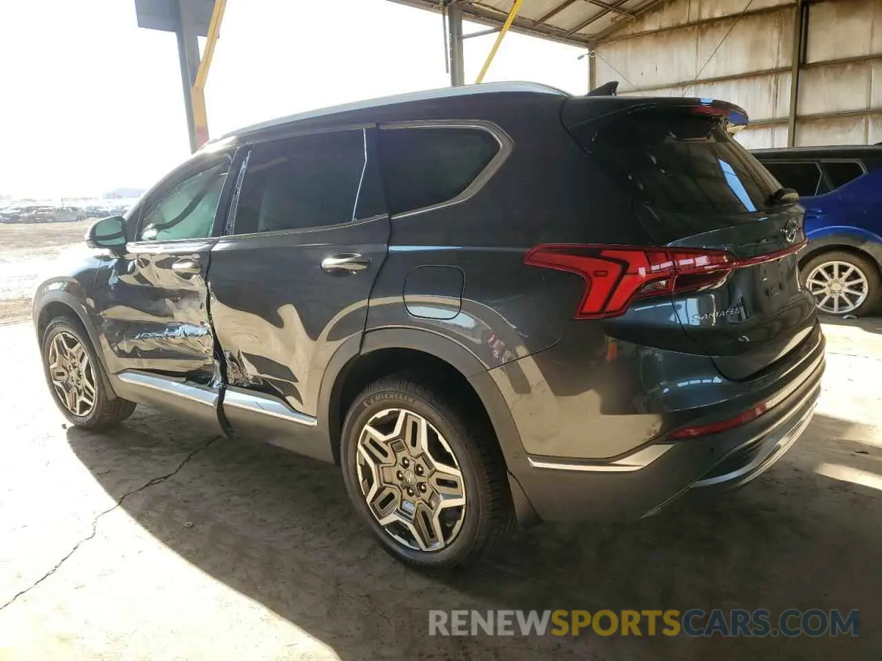 2 Photograph of a damaged car 5NMS44AL7PH500552 HYUNDAI SANTA FE 2023