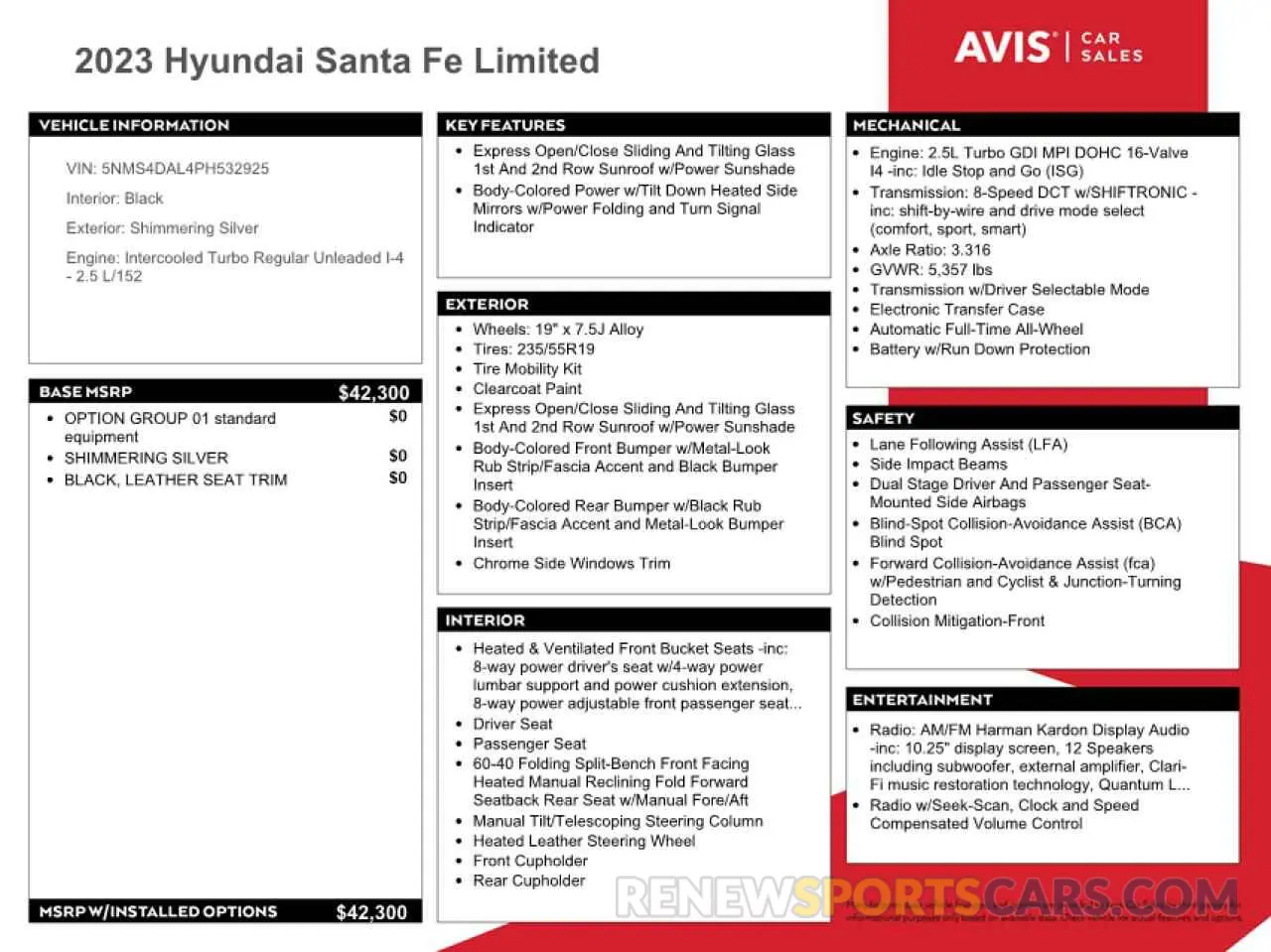 13 Photograph of a damaged car 5NMS4DAL4PH532925 HYUNDAI SANTA FE 2023