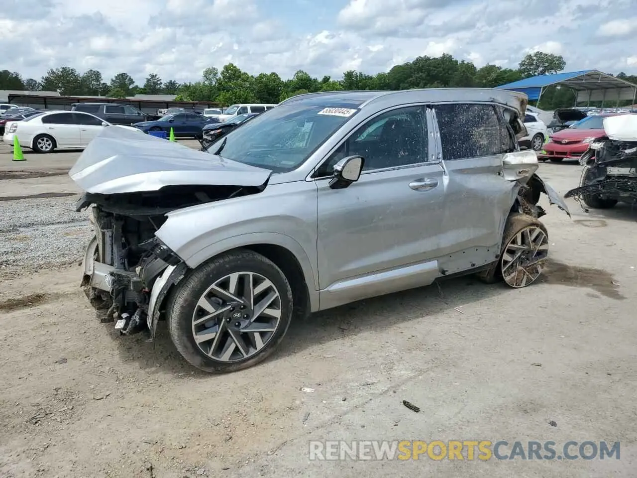 1 Photograph of a damaged car 5NMS54AL1PH647057 HYUNDAI SANTA FE 2023