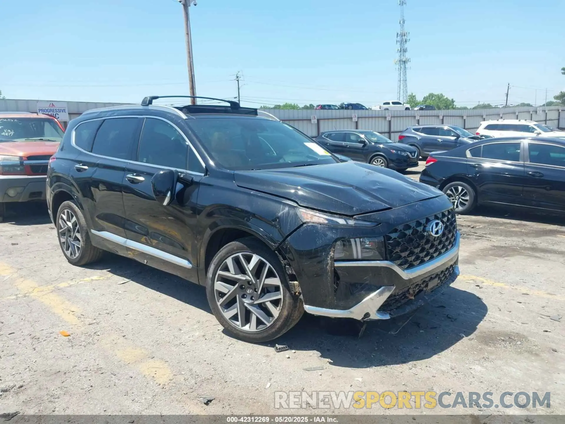 1 Photograph of a damaged car 5NMS54AL7PH486794 HYUNDAI SANTA FE 2023