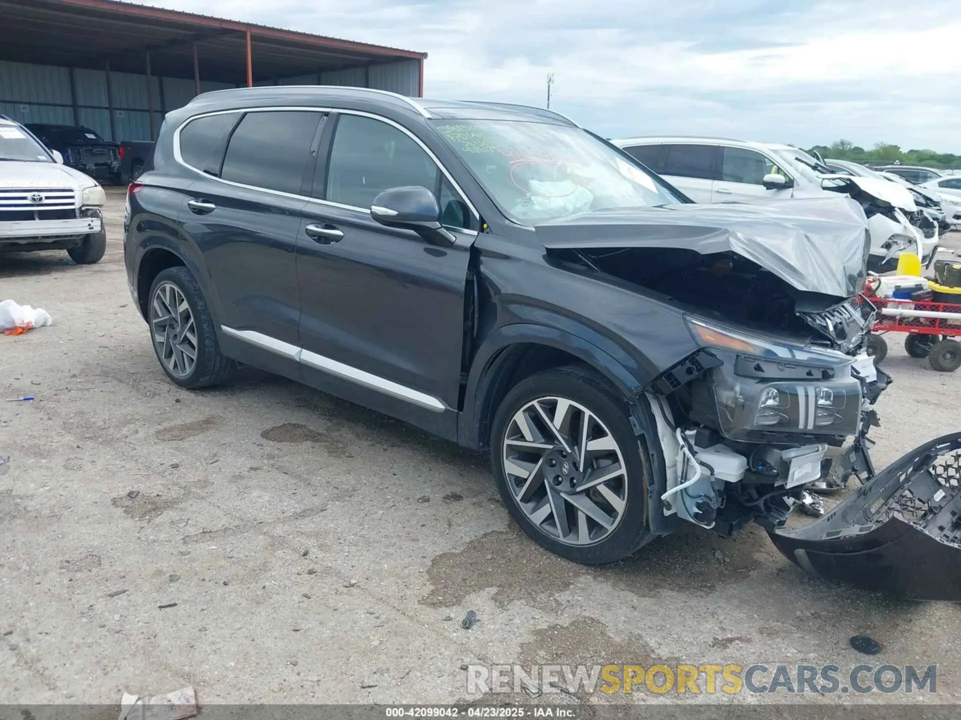 1 Photograph of a damaged car 5NMS5DAL1PH492249 HYUNDAI SANTA FE 2023