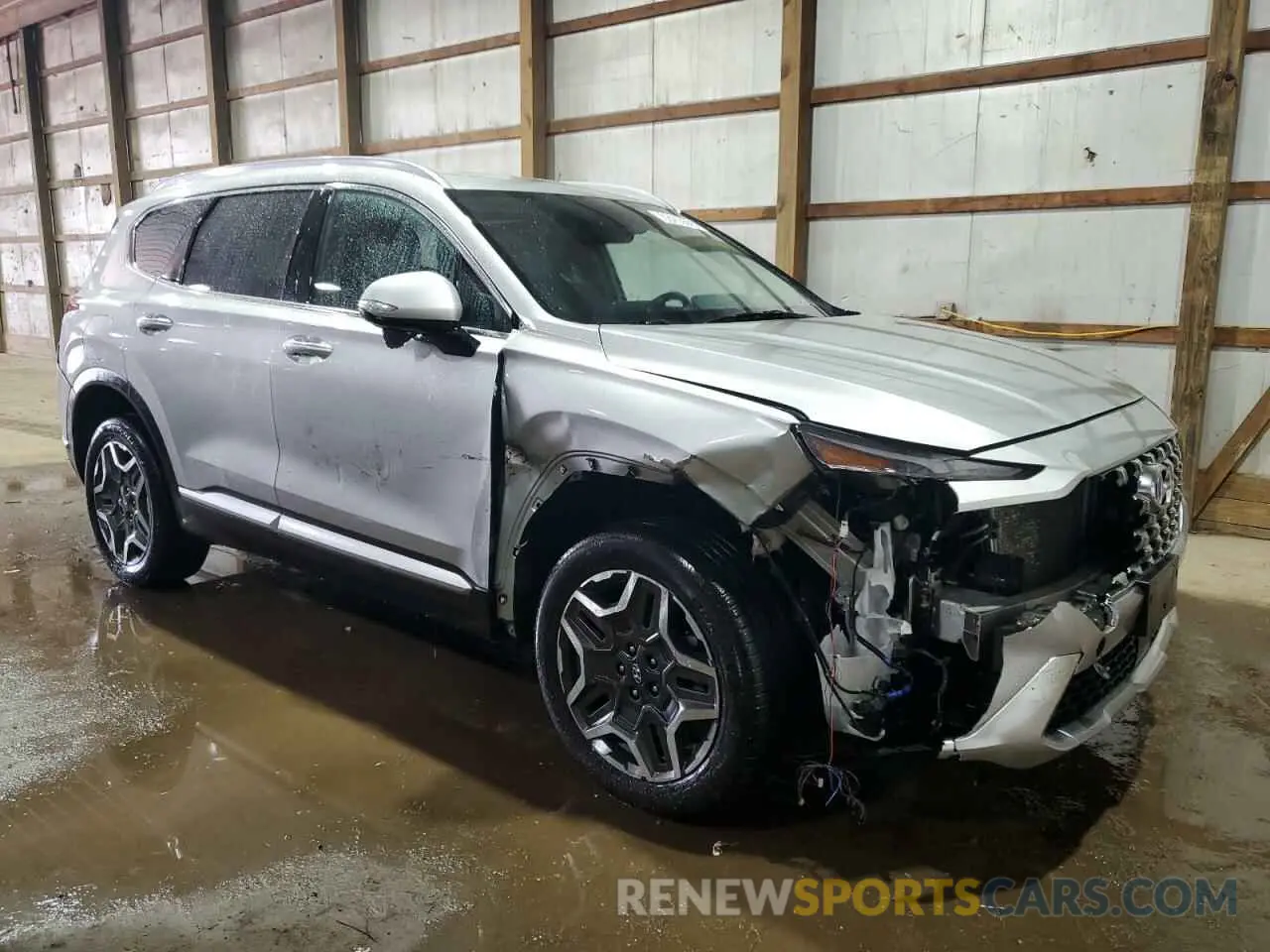 4 Photograph of a damaged car KM8S6DA21PU100637 HYUNDAI SANTA FE 2023