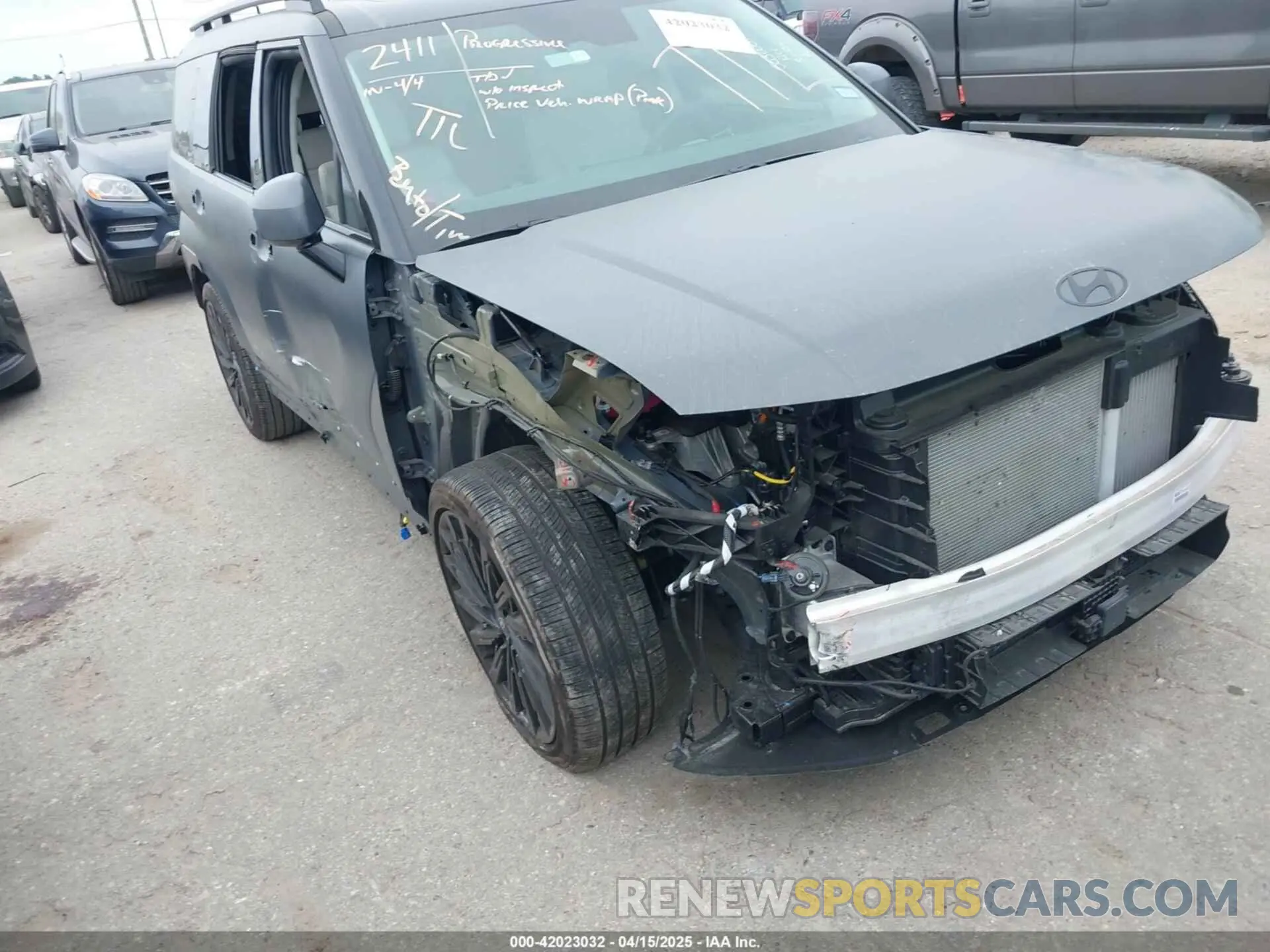 1 Photograph of a damaged car 5NMP54GL0RH058551 HYUNDAI SANTA FE 2024