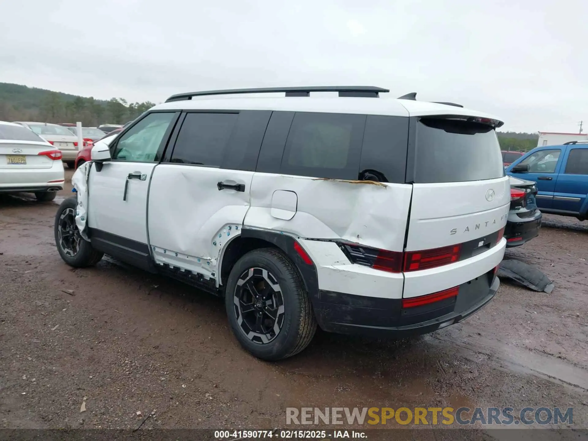 3 Фотография поврежденного автомобиля 5NMP24GL0SH107861 HYUNDAI SANTA FE 2025