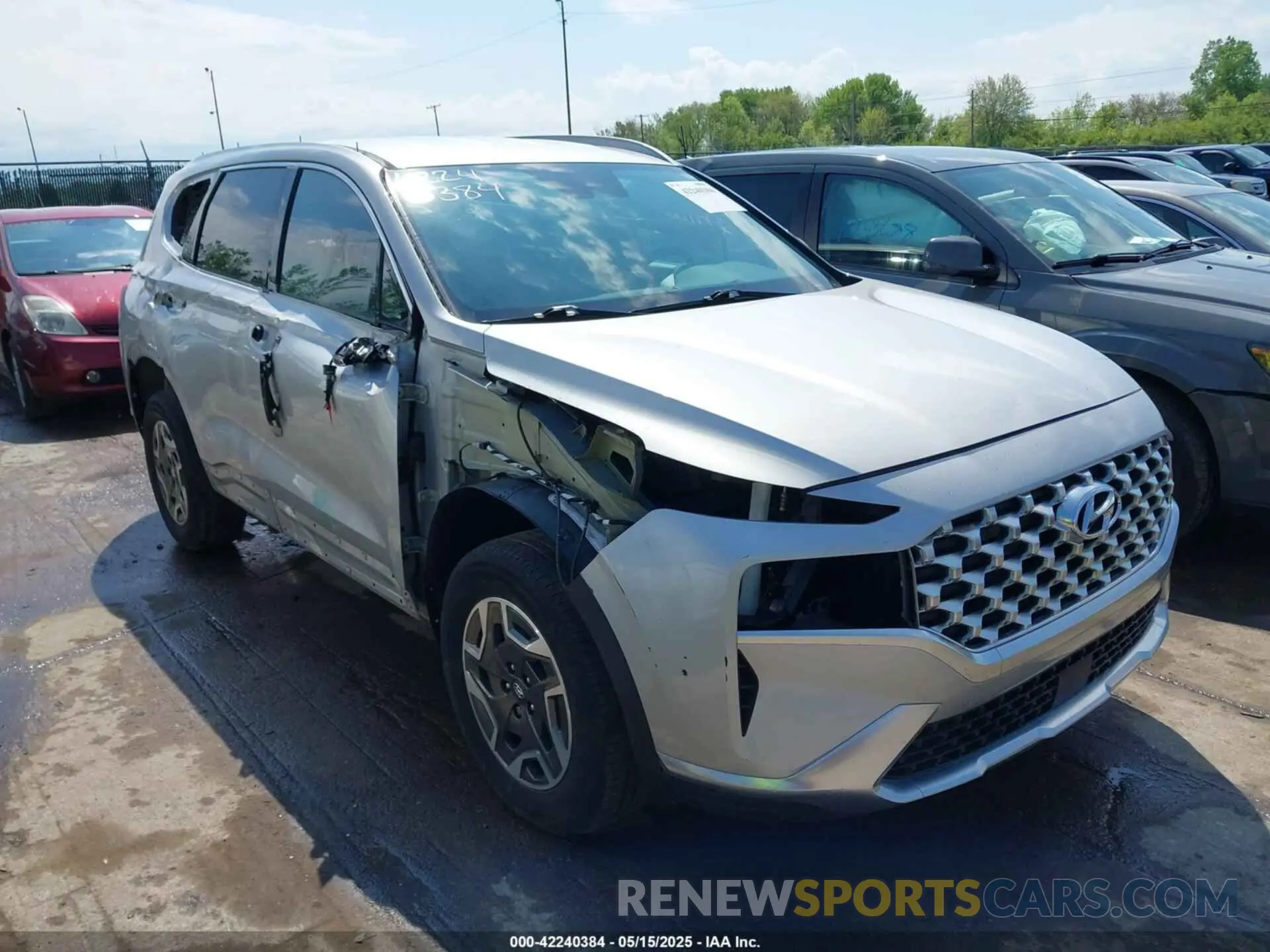 1 Photograph of a damaged car KM8S2DA16MU011919 HYUNDAI SANTA FE HYBRID 2021