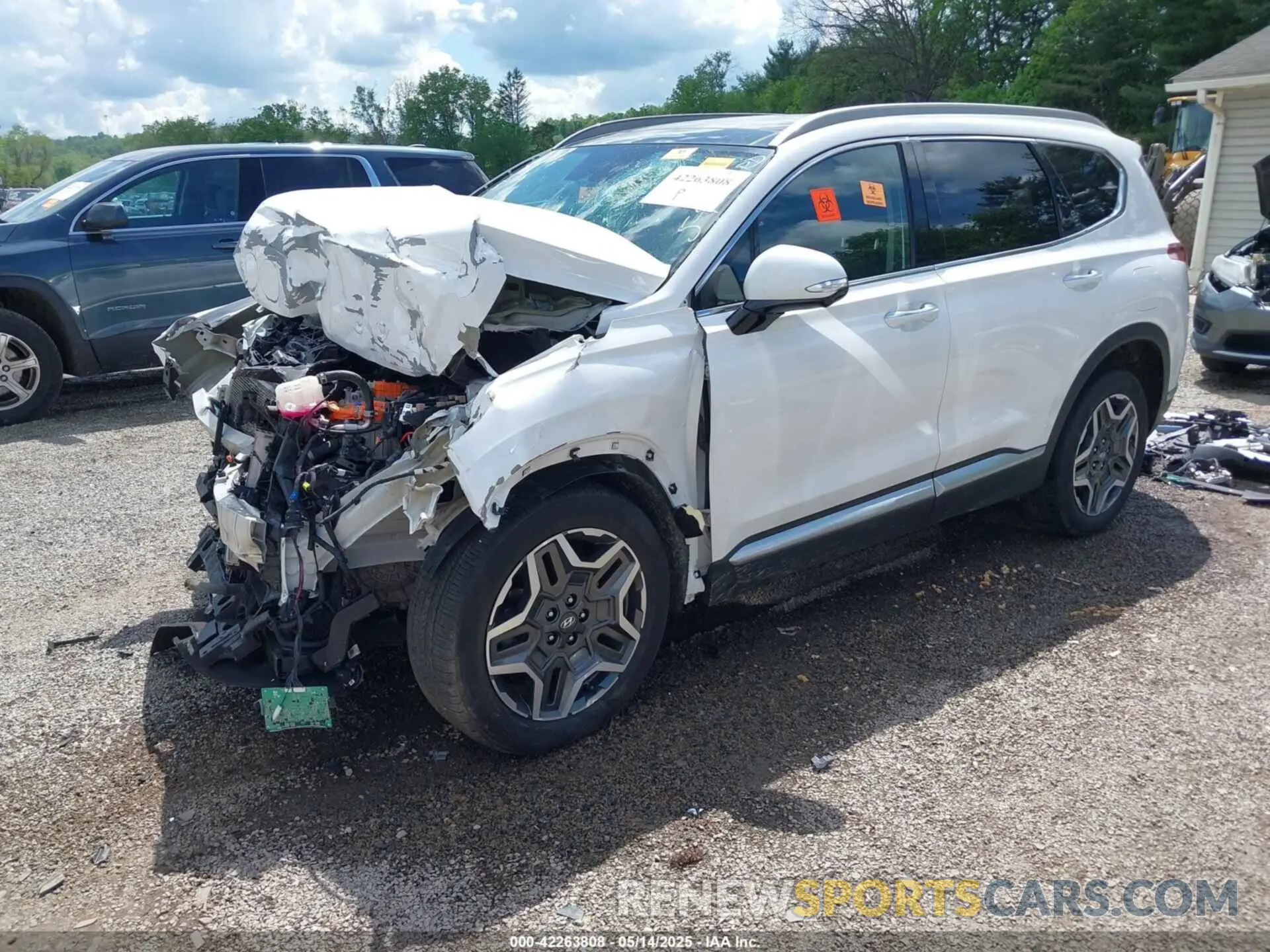 2 Photograph of a damaged car KM8S5DA11NU016356 HYUNDAI SANTA FE HYBRID 2022