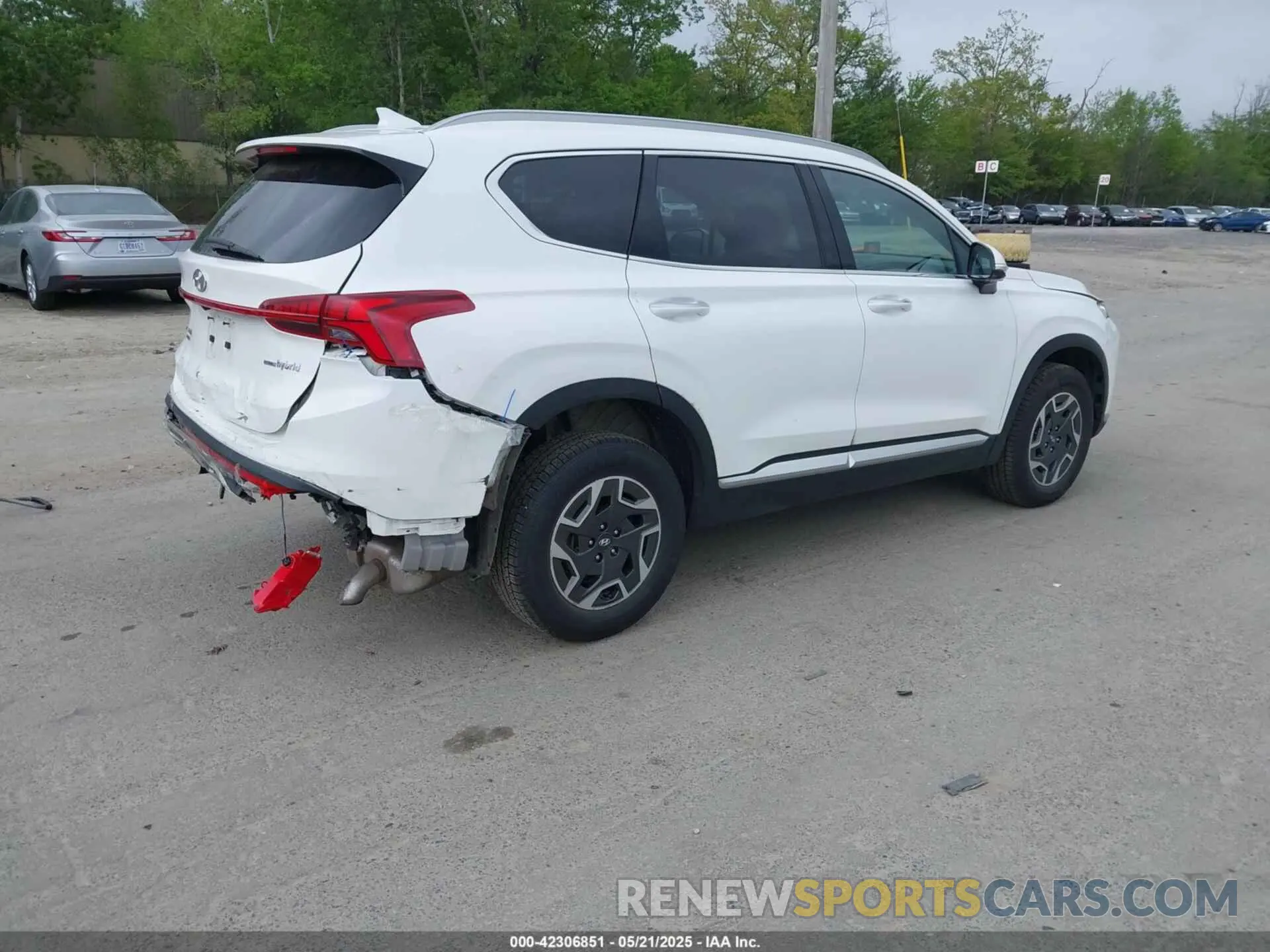 4 Фотография поврежденного автомобиля 5NMS2DA18PH009010 HYUNDAI SANTA FE HYBRID 2023