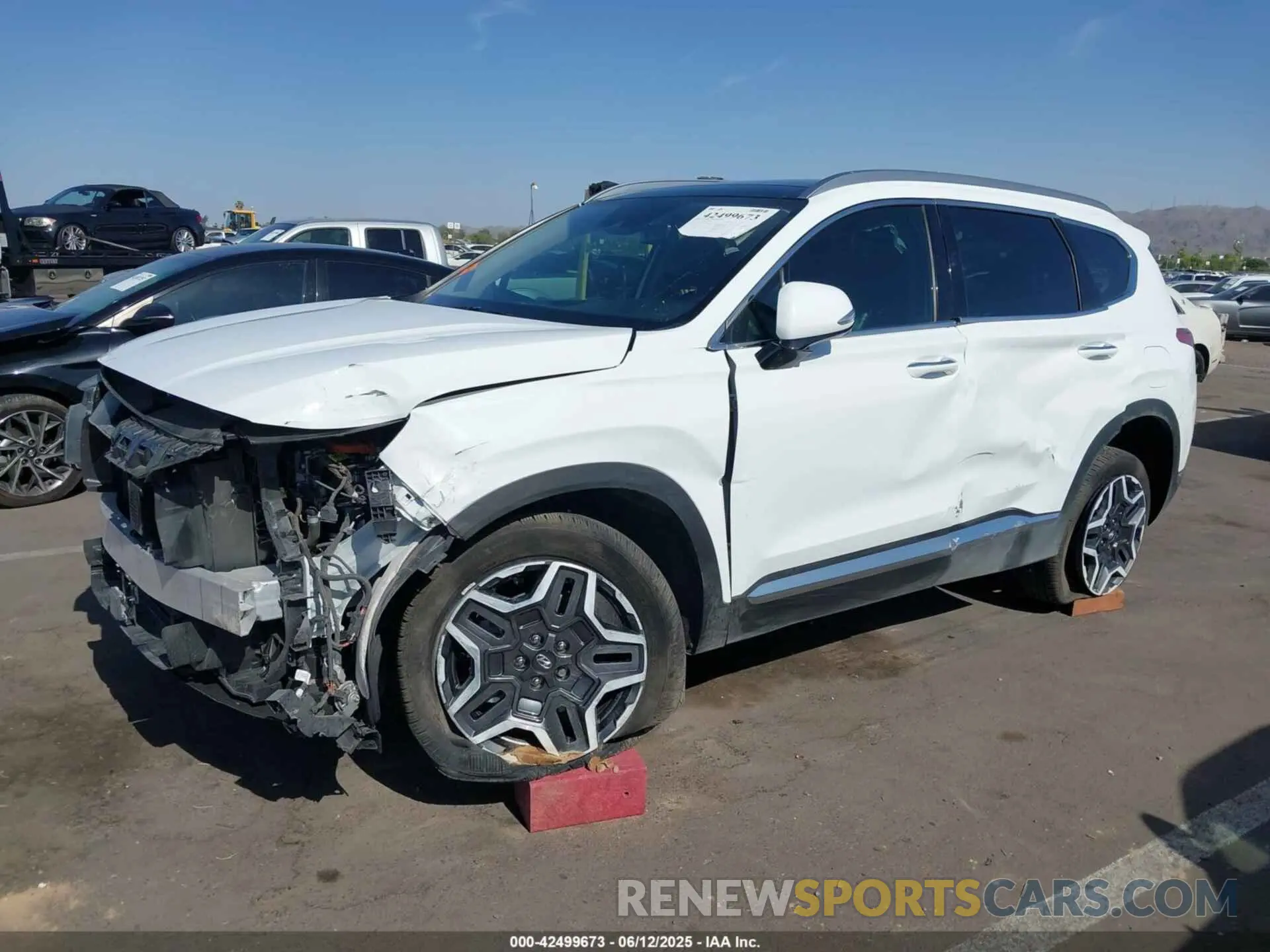 2 Photograph of a damaged car 5NMS3DA19PH018442 HYUNDAI SANTA FE HYBRID 2023