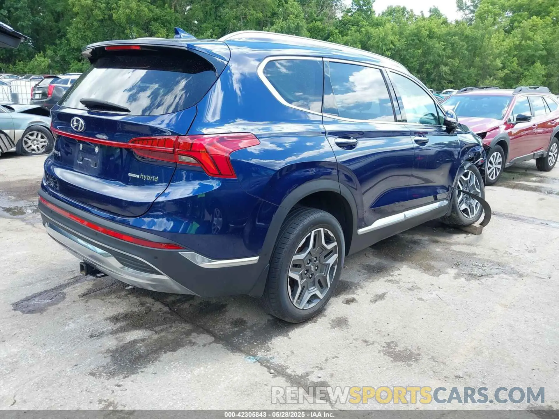 4 Фотография поврежденного автомобиля 5NMS5DA10PH011874 HYUNDAI SANTA FE HYBRID 2023