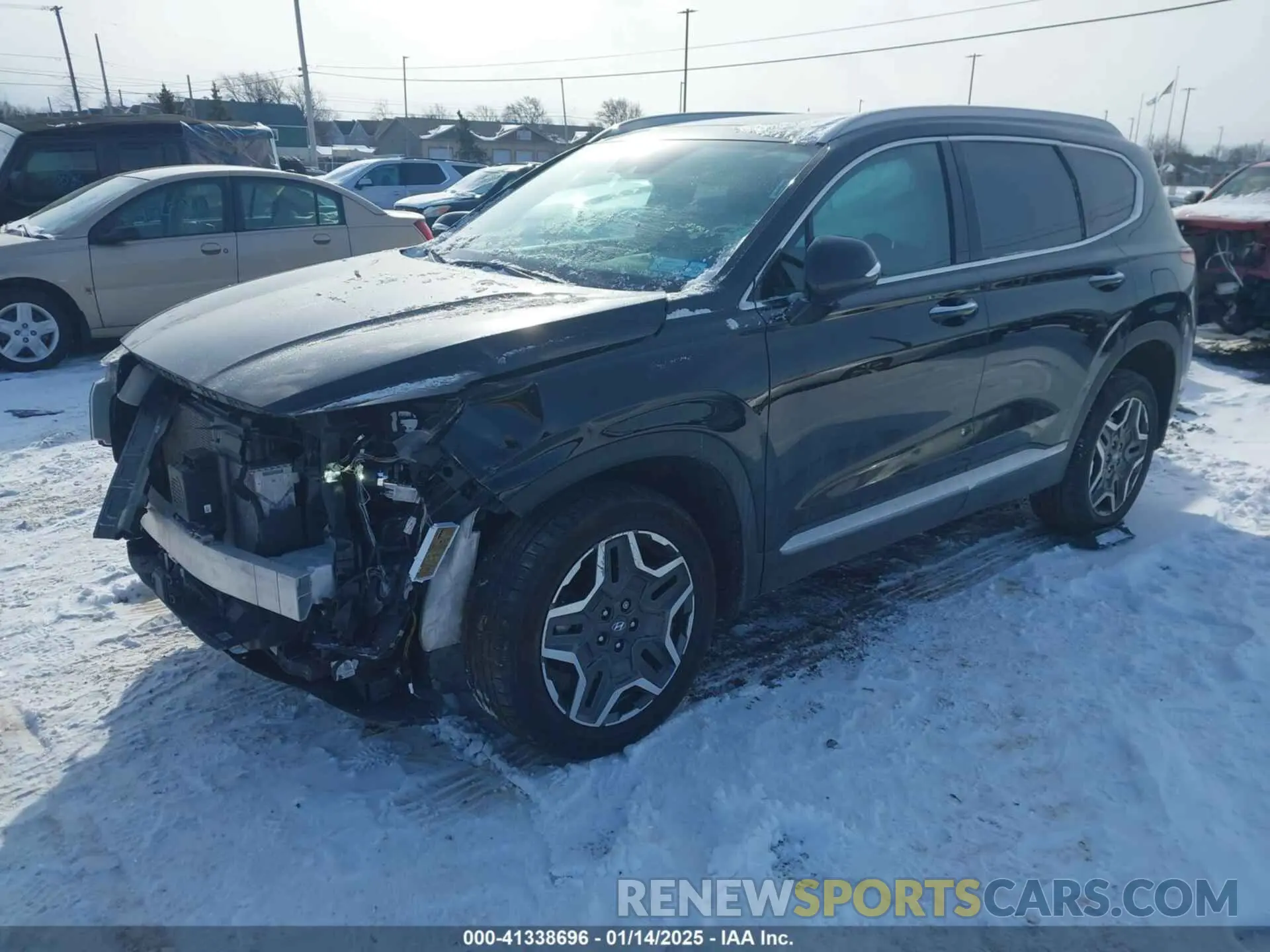 2 Фотография поврежденного автомобиля 5NMS5DA17PH018515 HYUNDAI SANTA FE HYBRID 2023