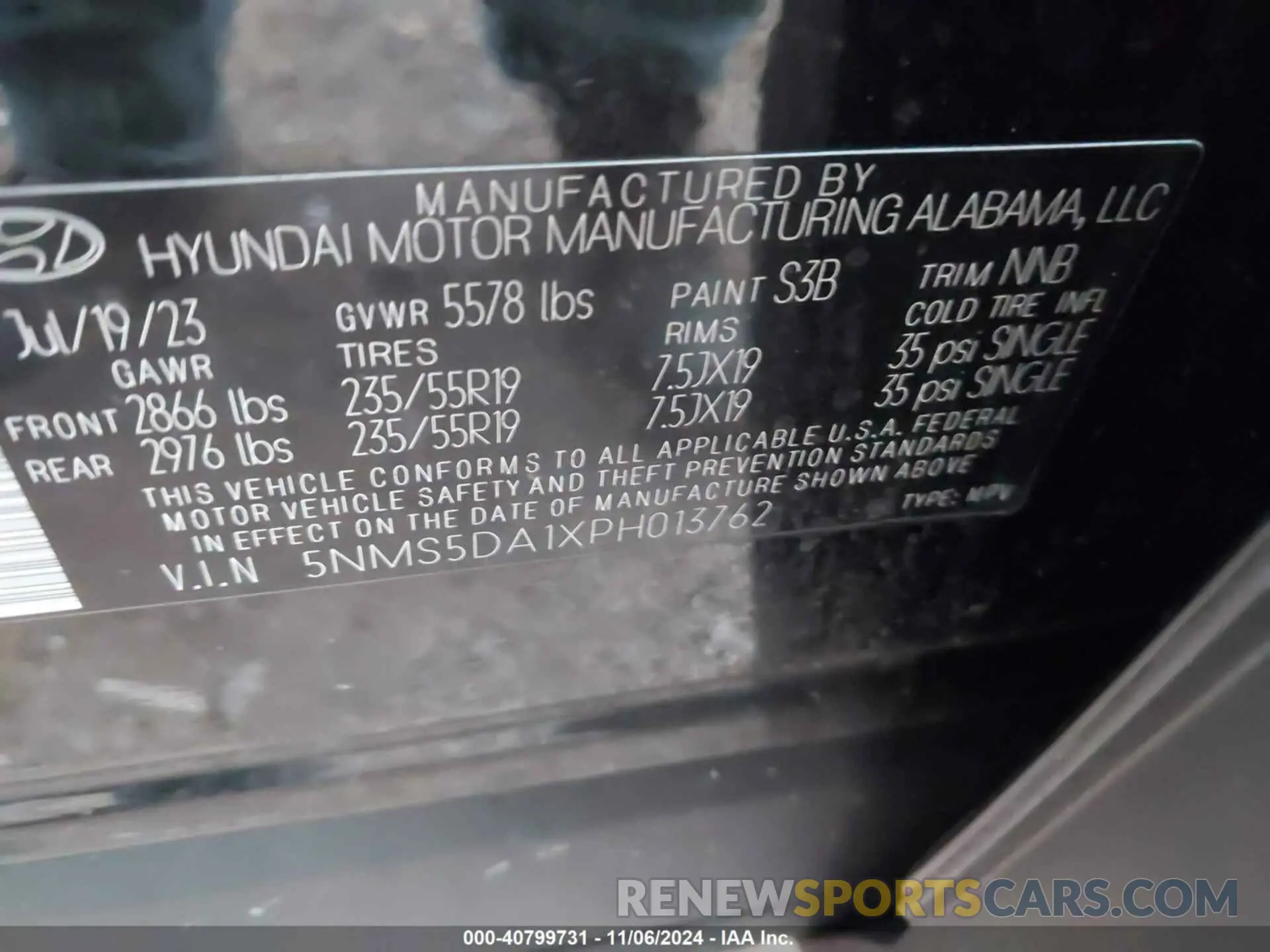 9 Photograph of a damaged car 5NMS5DA1XPH013762 HYUNDAI SANTA FE HYBRID 2023