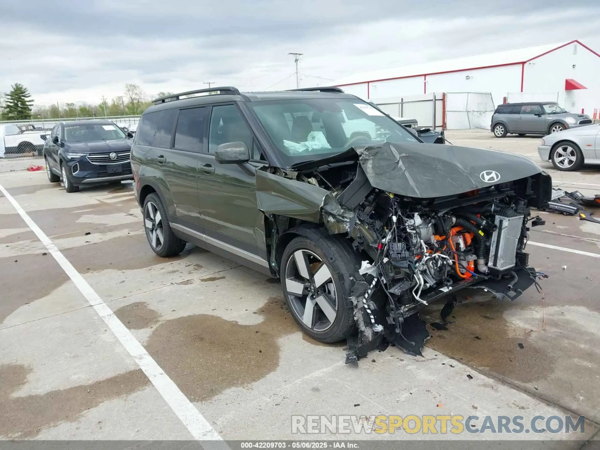 1 Photograph of a damaged car 5NMP3DG13RH005220 HYUNDAI SANTA FE HYBRID 2024