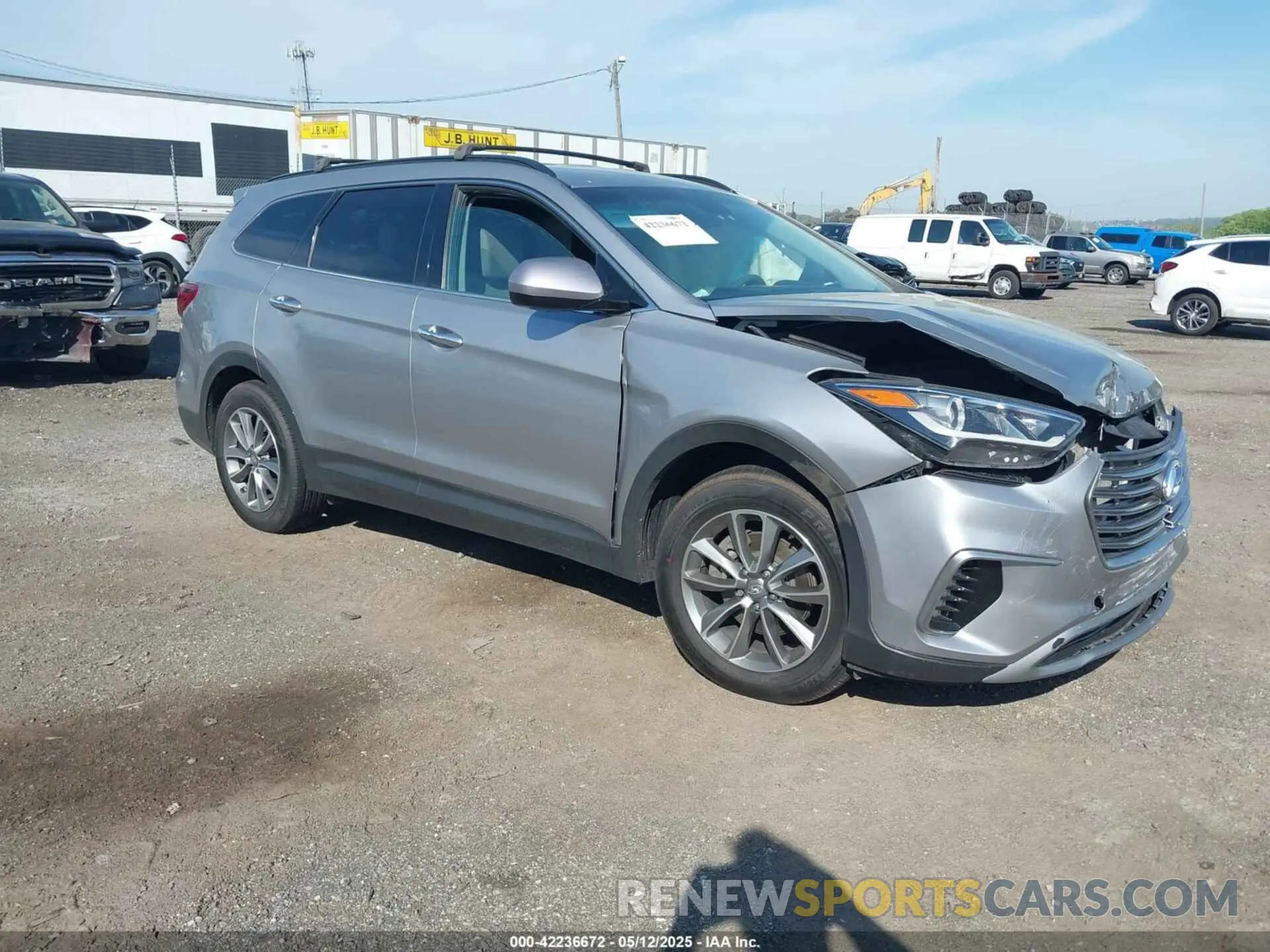 1 Photograph of a damaged car KM8SMDHF7KU306763 HYUNDAI SANTA FE XL 2019