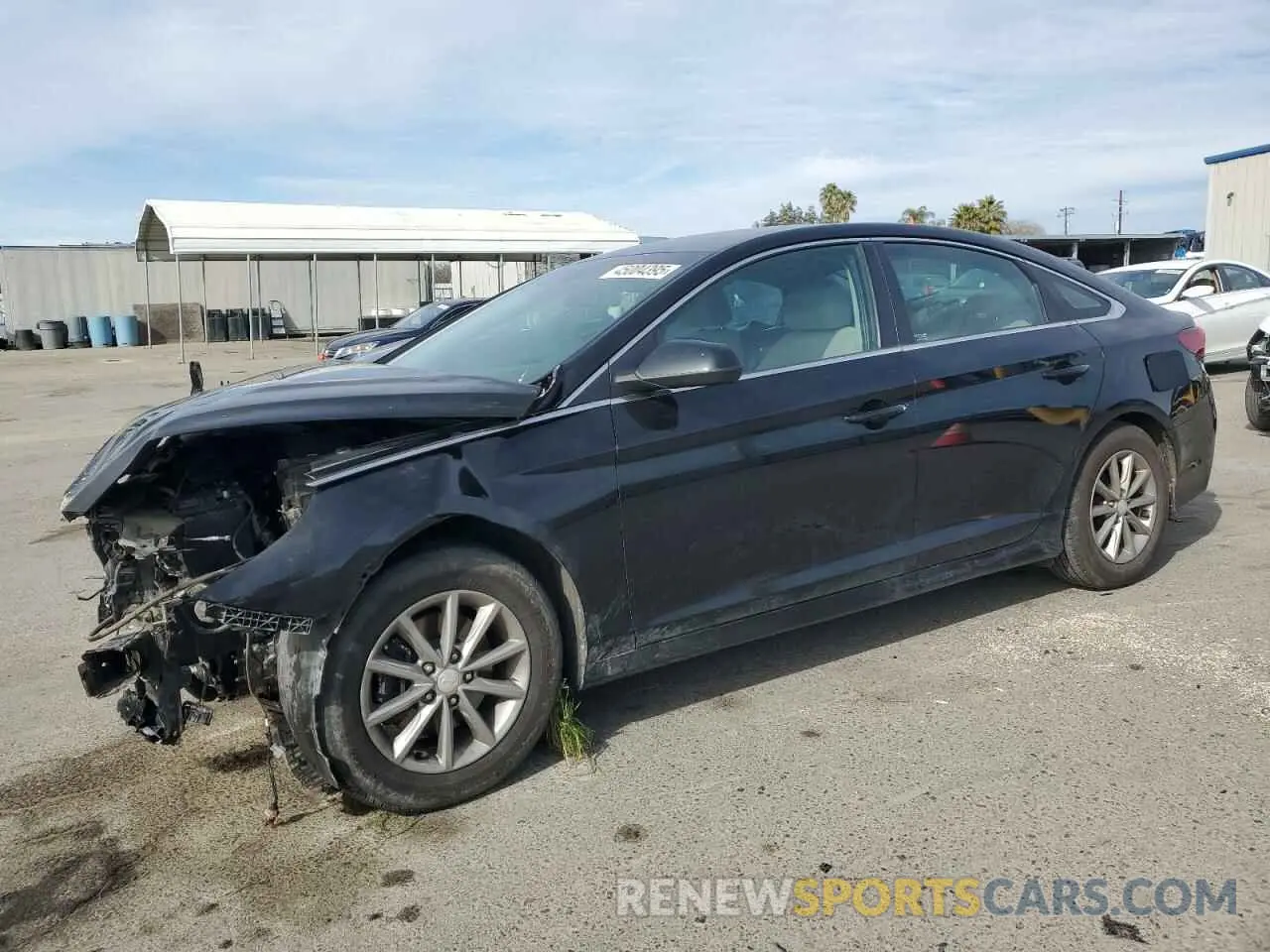 1 Photograph of a damaged car 5NPE24AF0KH738316 HYUNDAI SONATA 2019