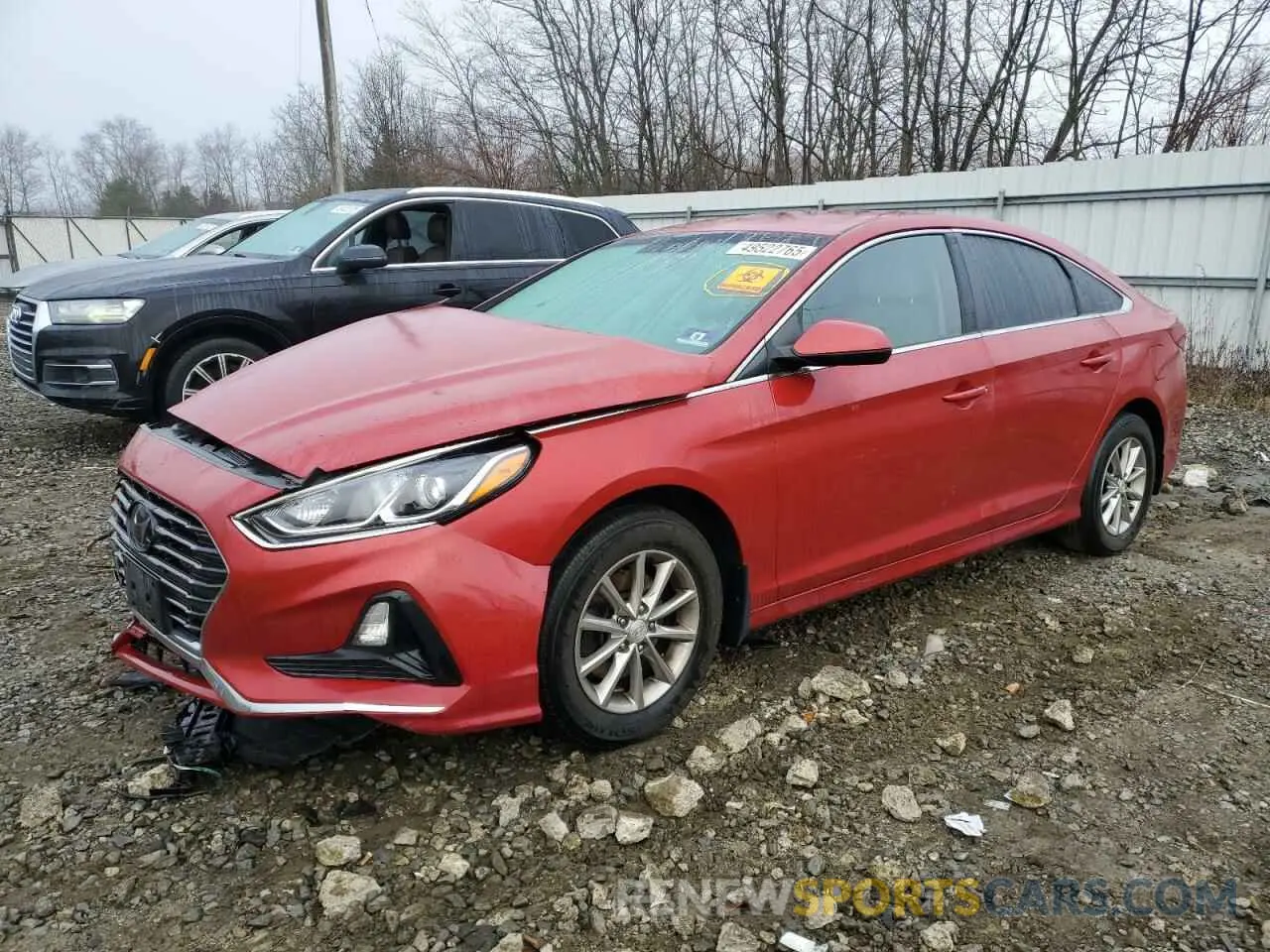 1 Photograph of a damaged car 5NPE24AF0KH793798 HYUNDAI SONATA 2019