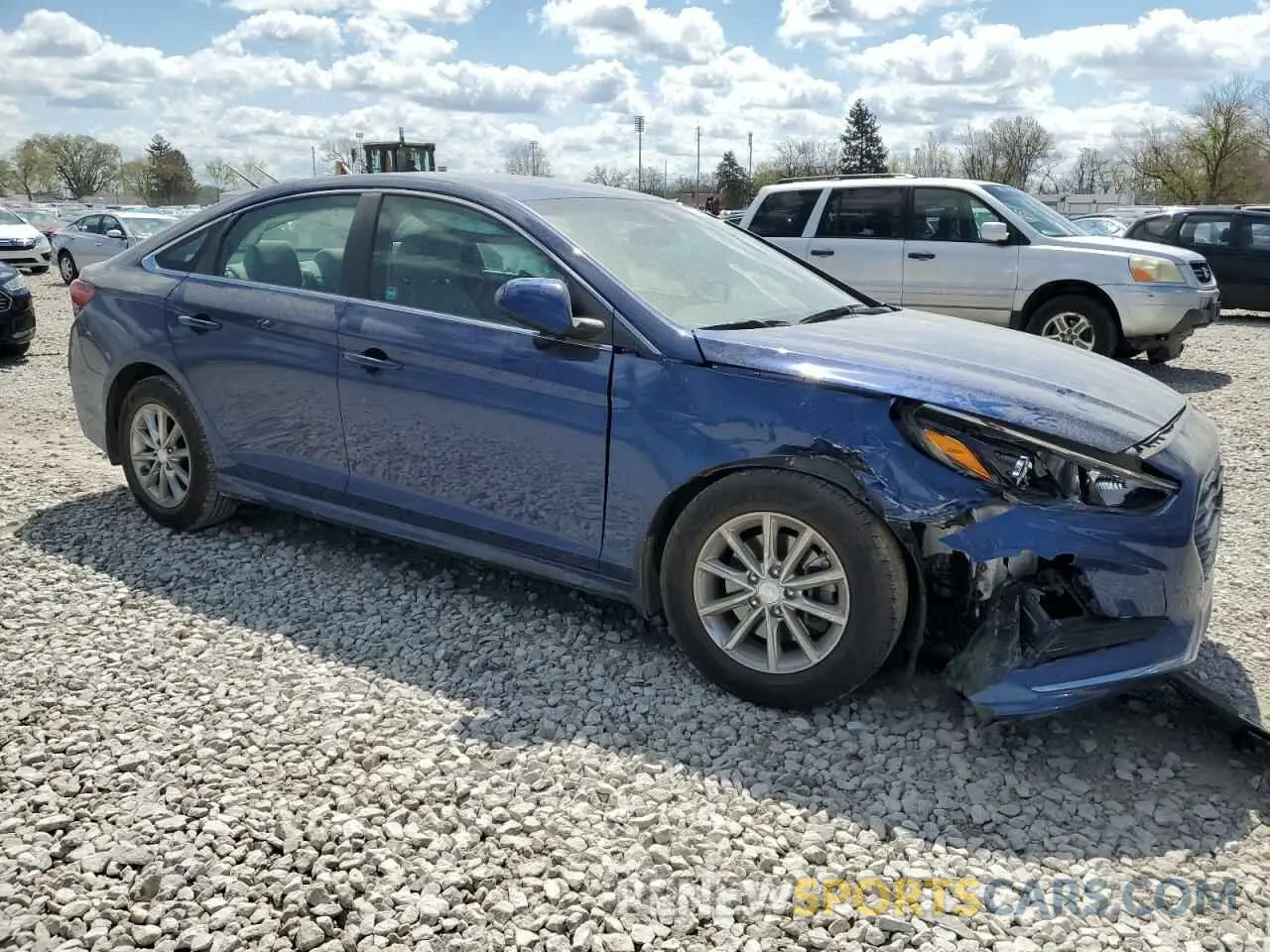 4 Photograph of a damaged car 5NPE24AF0KH806100 HYUNDAI SONATA 2019