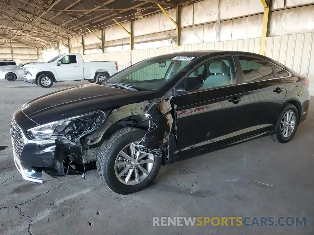 1 Photograph of a damaged car 5NPE24AF0KH820191 HYUNDAI SONATA 2019
