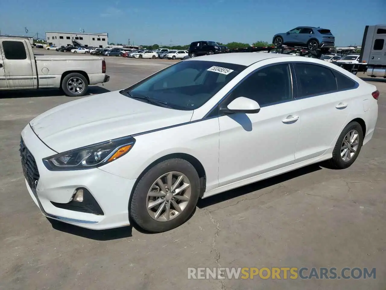 1 Photograph of a damaged car 5NPE24AF1KH756470 HYUNDAI SONATA 2019