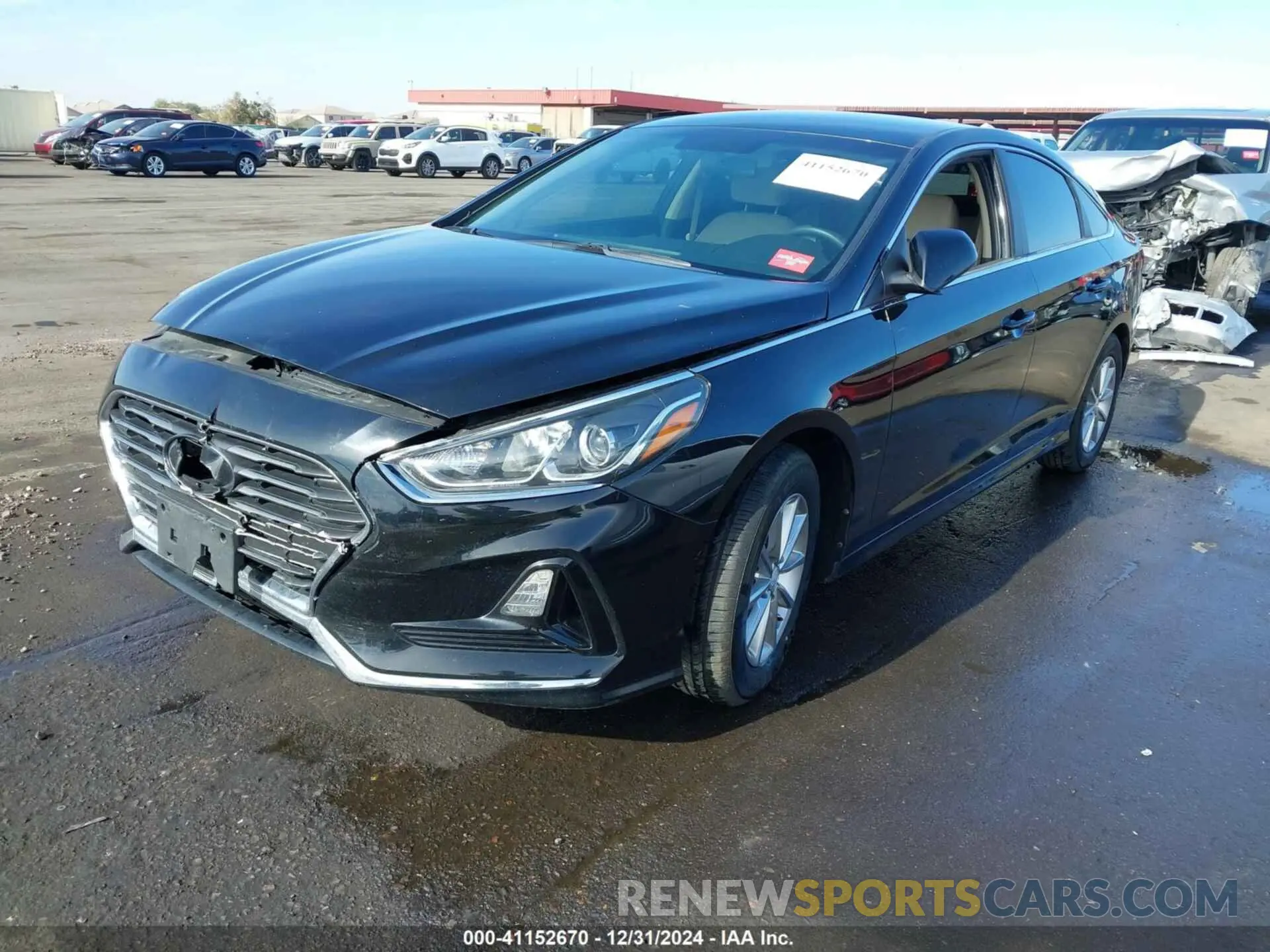 2 Photograph of a damaged car 5NPE24AF2KH755540 HYUNDAI SONATA 2019