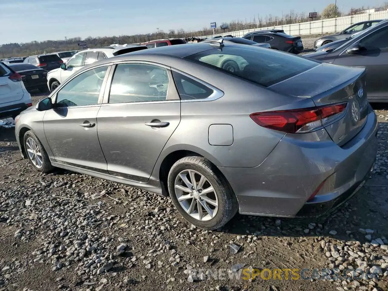 2 Photograph of a damaged car 5NPE24AF4KH771951 HYUNDAI SONATA 2019