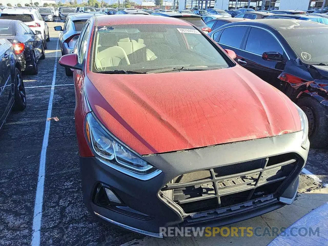 5 Photograph of a damaged car 5NPE24AF4KH786708 HYUNDAI SONATA 2019